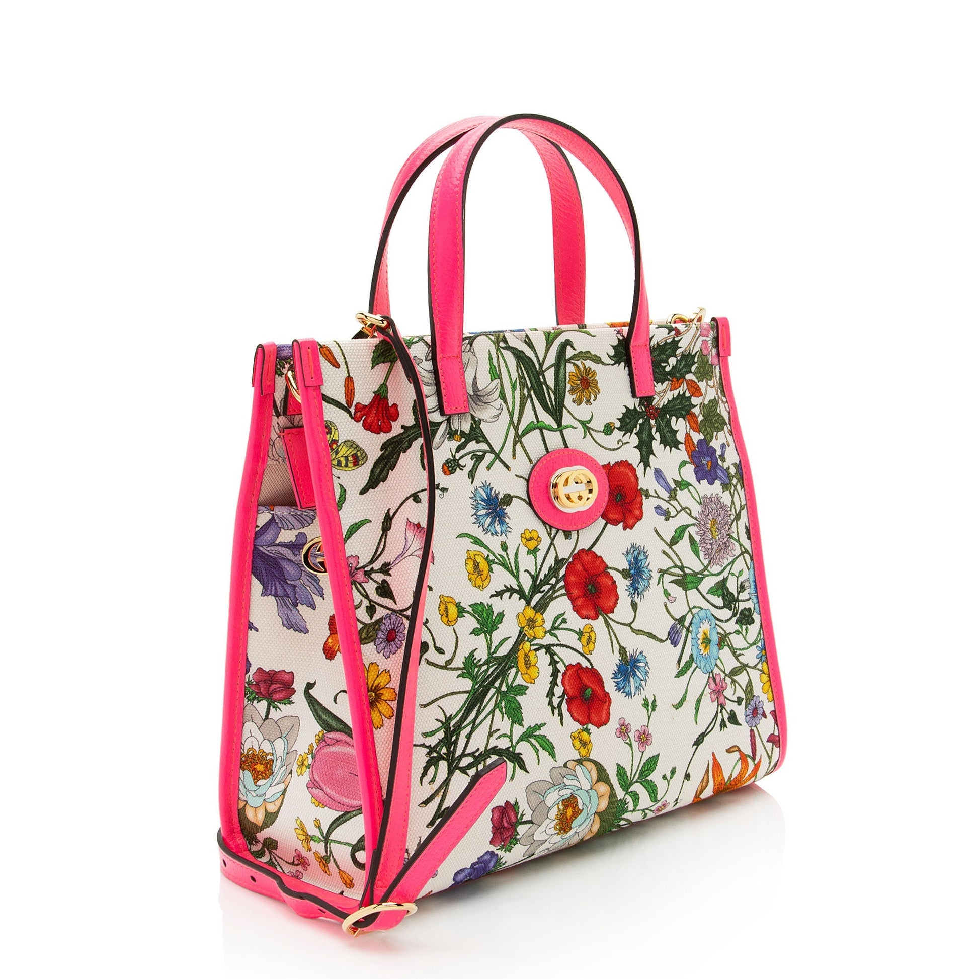 Gucci Flora Canvas Medium Tote Bag