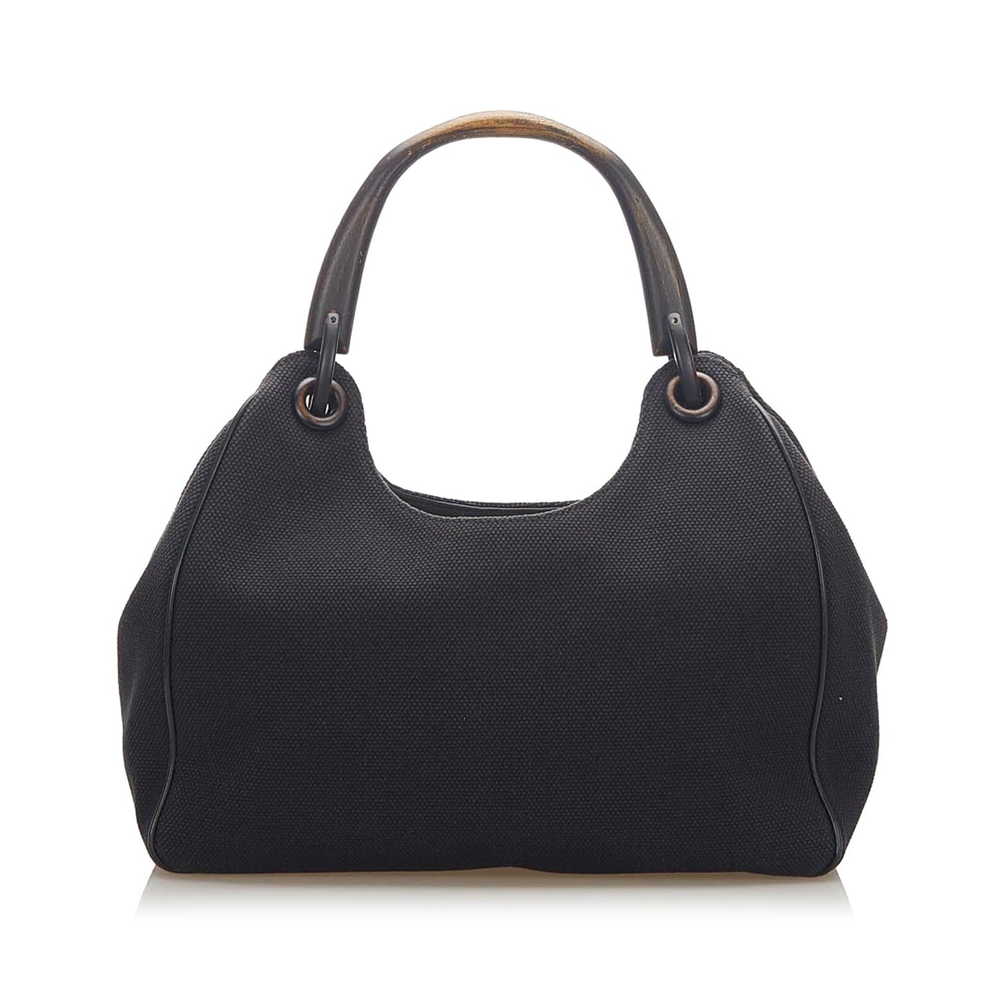 Gucci SHG Canvas Black Satchel Bag 4