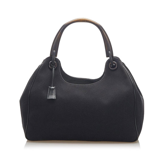 Gucci SHG Canvas Black Satchel Bag 4