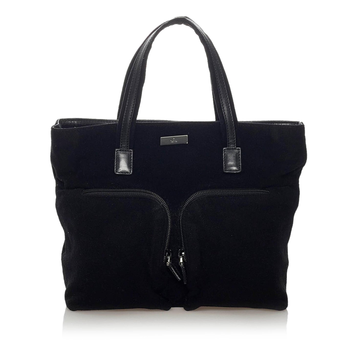 Gucci SHG Canvas Black Satchel Bag