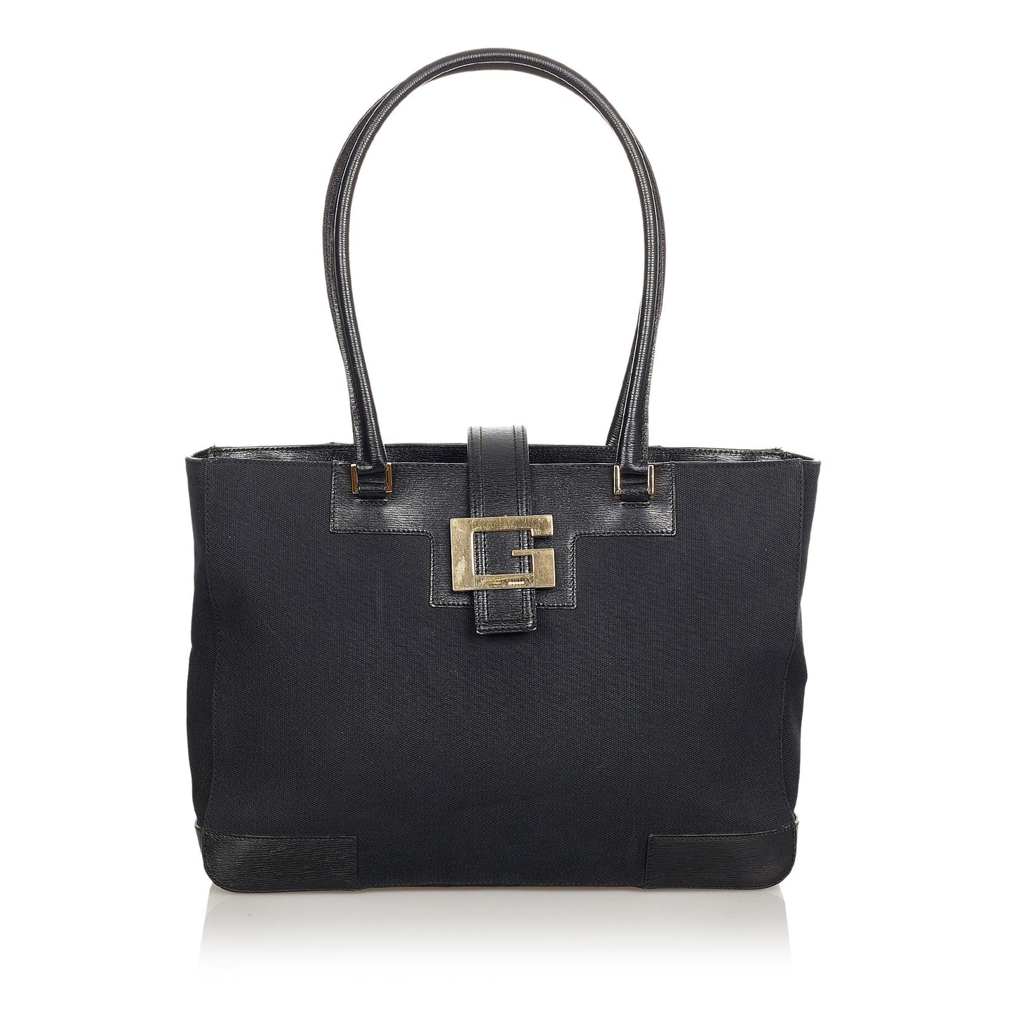 Gucci SHG Canvas Black Satchel Bag 3