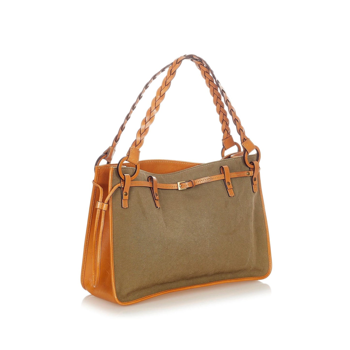 Gucci SHG Canvas Brown Tote Bag Handbag Shg