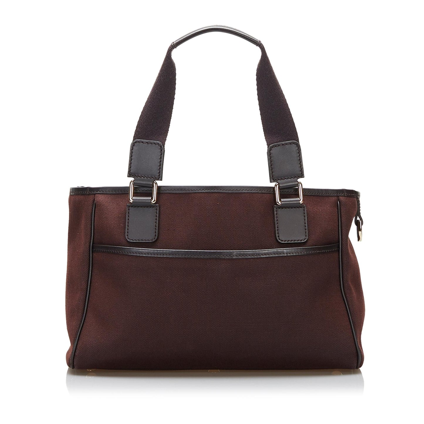 Gucci SHG-pLr7 Canvas Calf Brown Satchel Bag