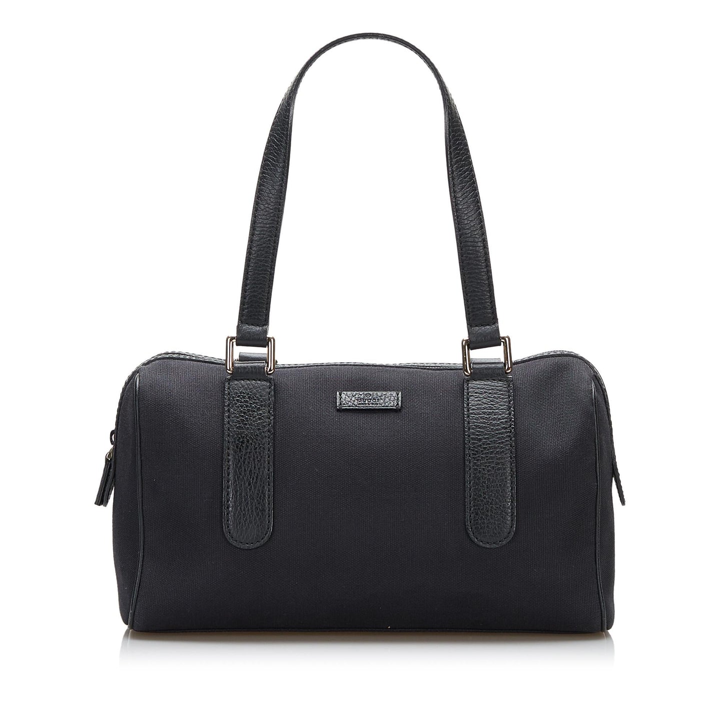 Gucci SHG-8OLkGw Canvas Black Satchel Bag