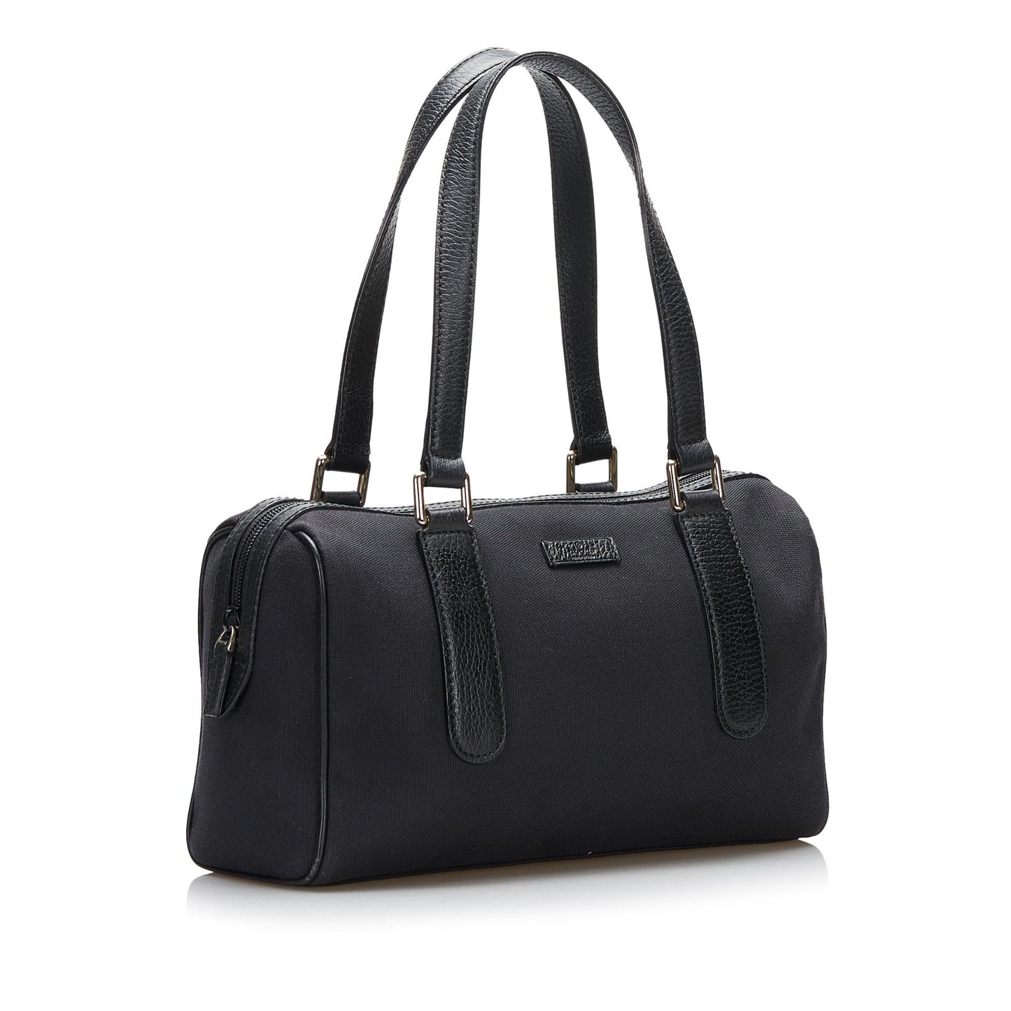 Gucci SHG-8OLkGw Canvas Black Satchel Bag