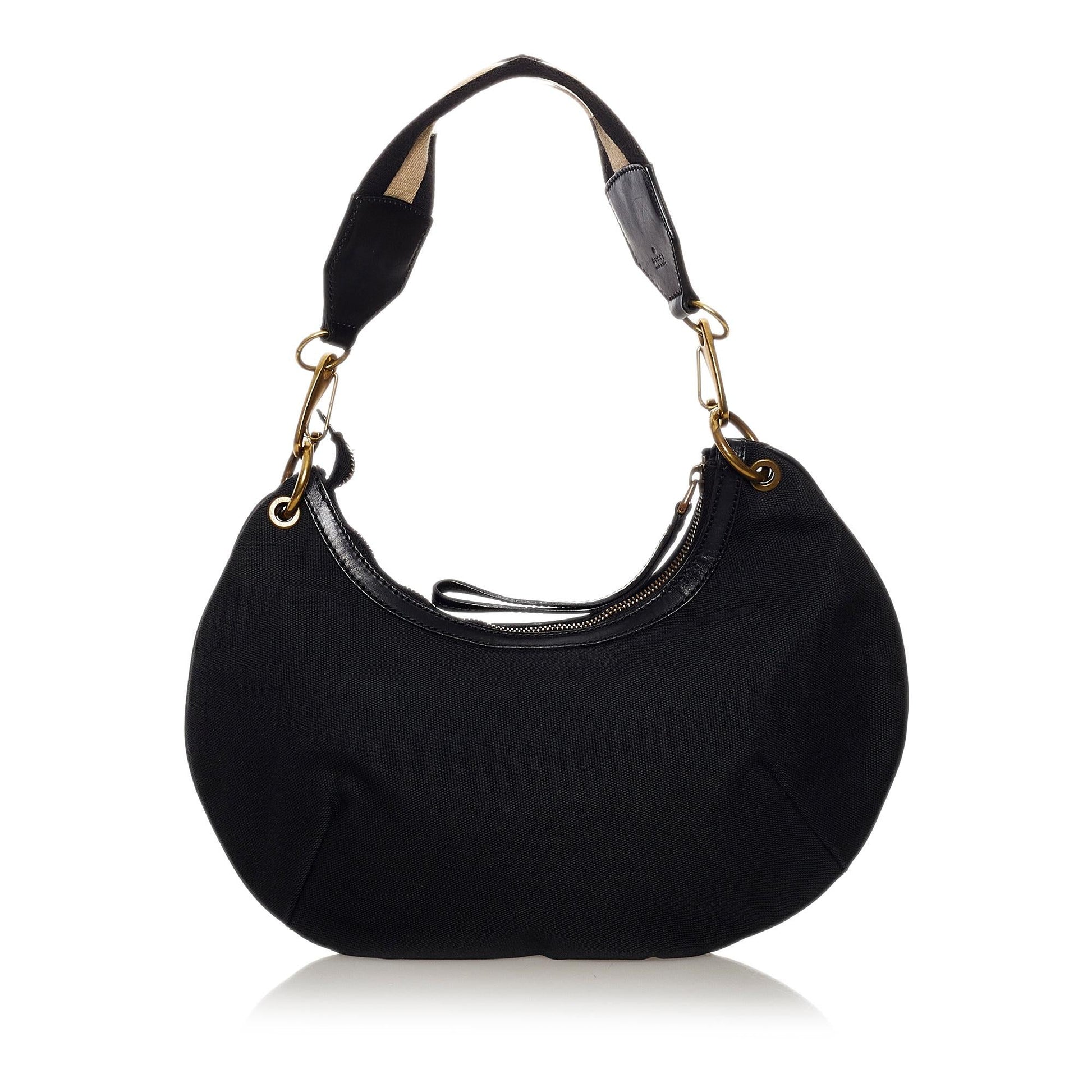 Gucci SHG Canvas Black Shoulder Bag