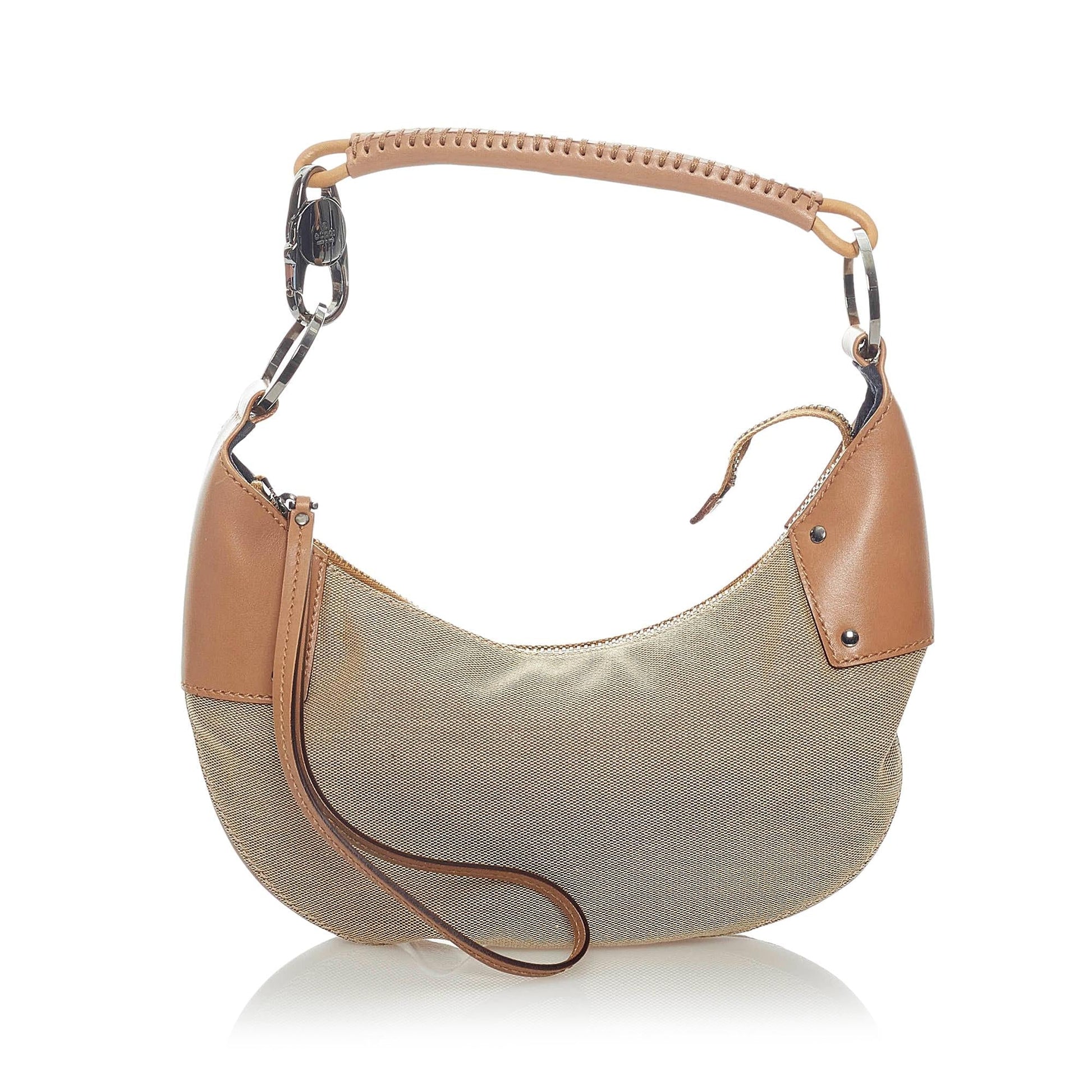Gucci SHG Canvas Brown Shoulder Bag