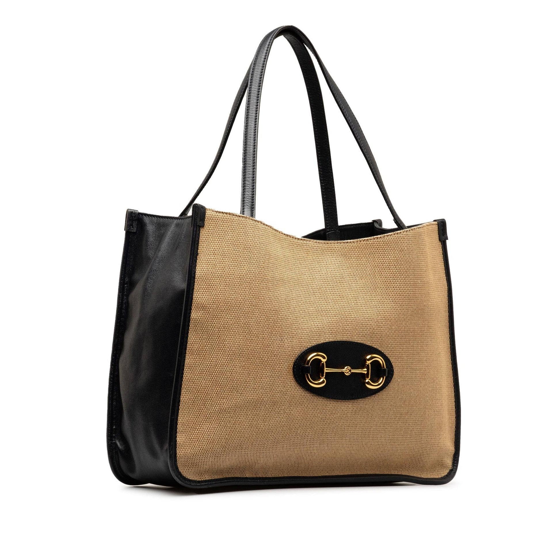 Gucci Horsebit SHG-peYYpF Canvas Brown Tote Bag