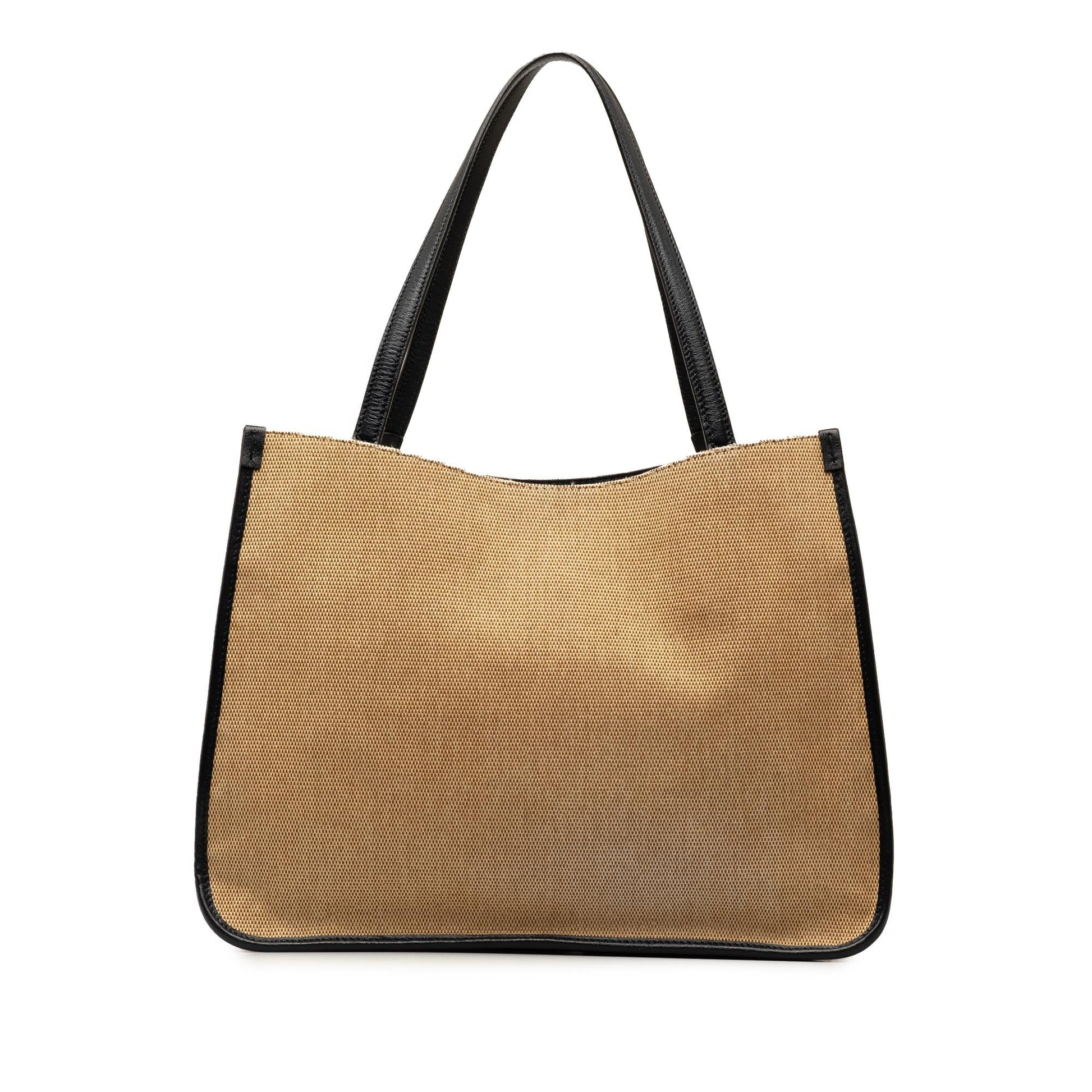 Gucci Horsebit SHG-ZX9D12 Canvas Calf Black Brown Tote Bag