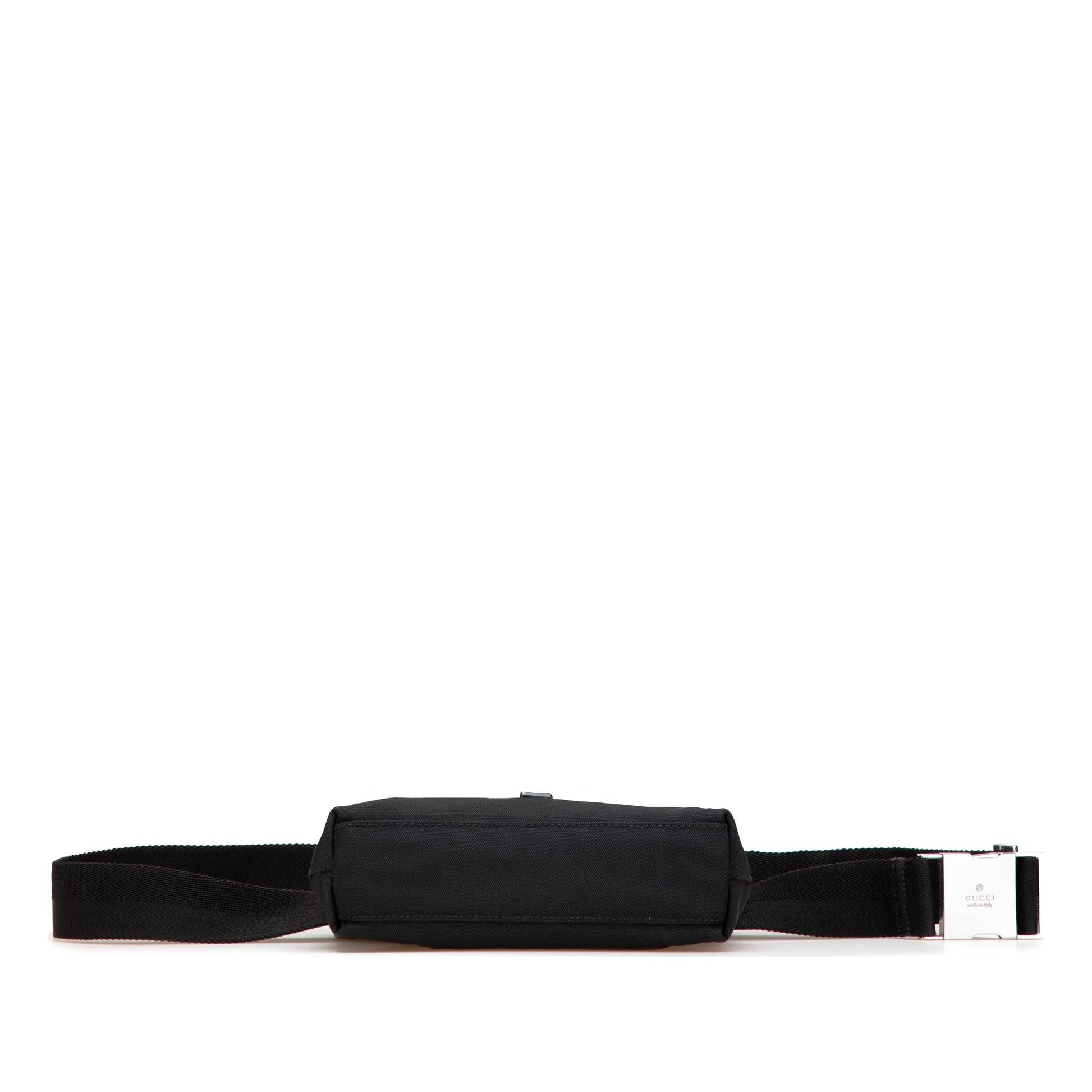Gucci Jackie Belt Canvas Black Accessory Bag 1