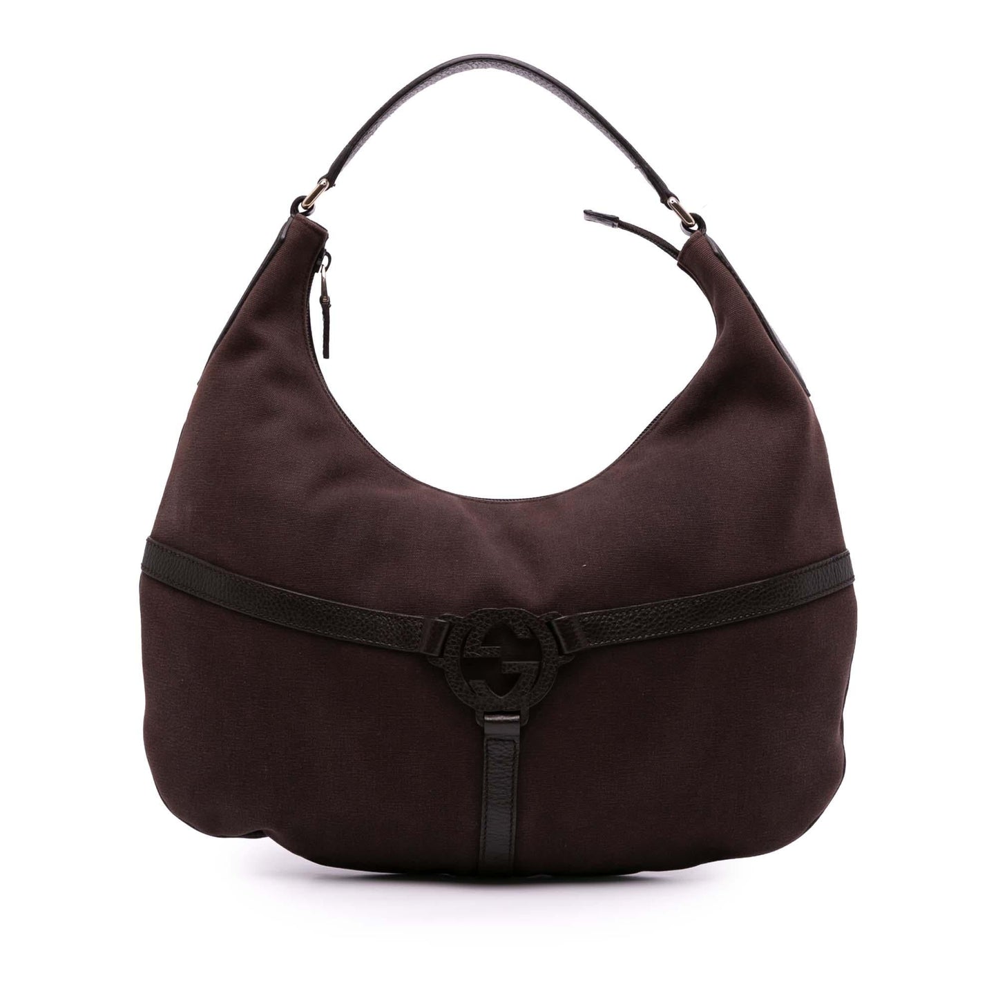 Gucci Reins Canvas Brown Shoulder Bag Bag 1
