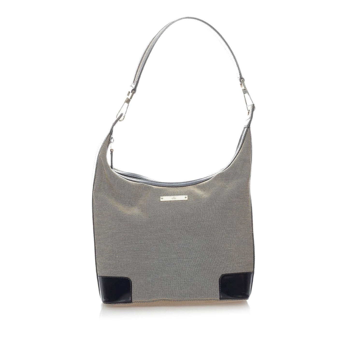 Gucci SHG Canvas Calf Black Grey Shoulder Bag