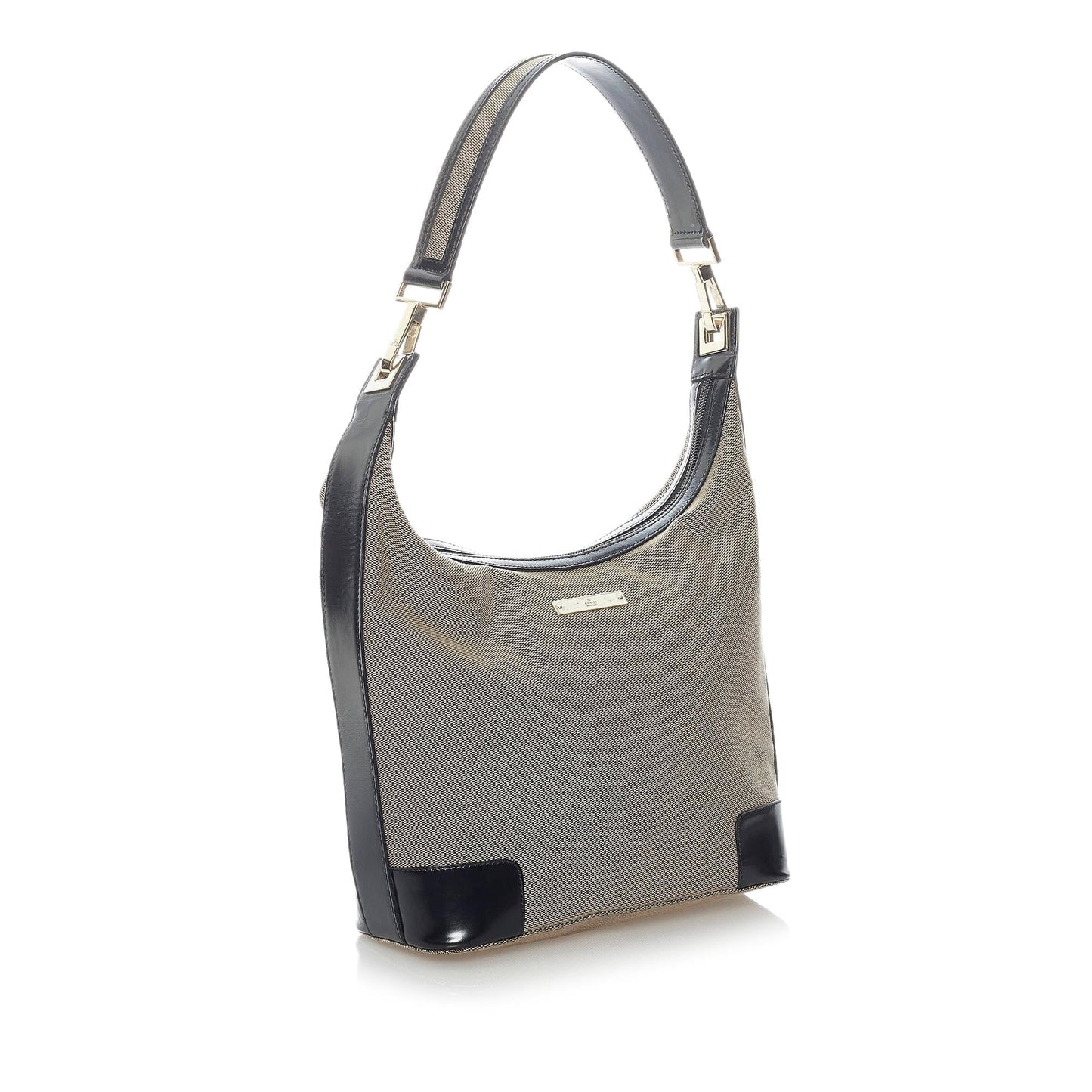 Gucci SHG Canvas Calf Black Grey Shoulder Bag