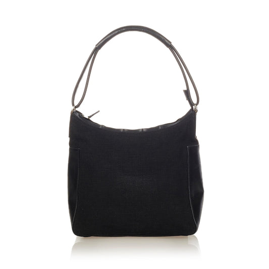 Gucci SHG Canvas Calf Black Shoulder Bag Bag Shg