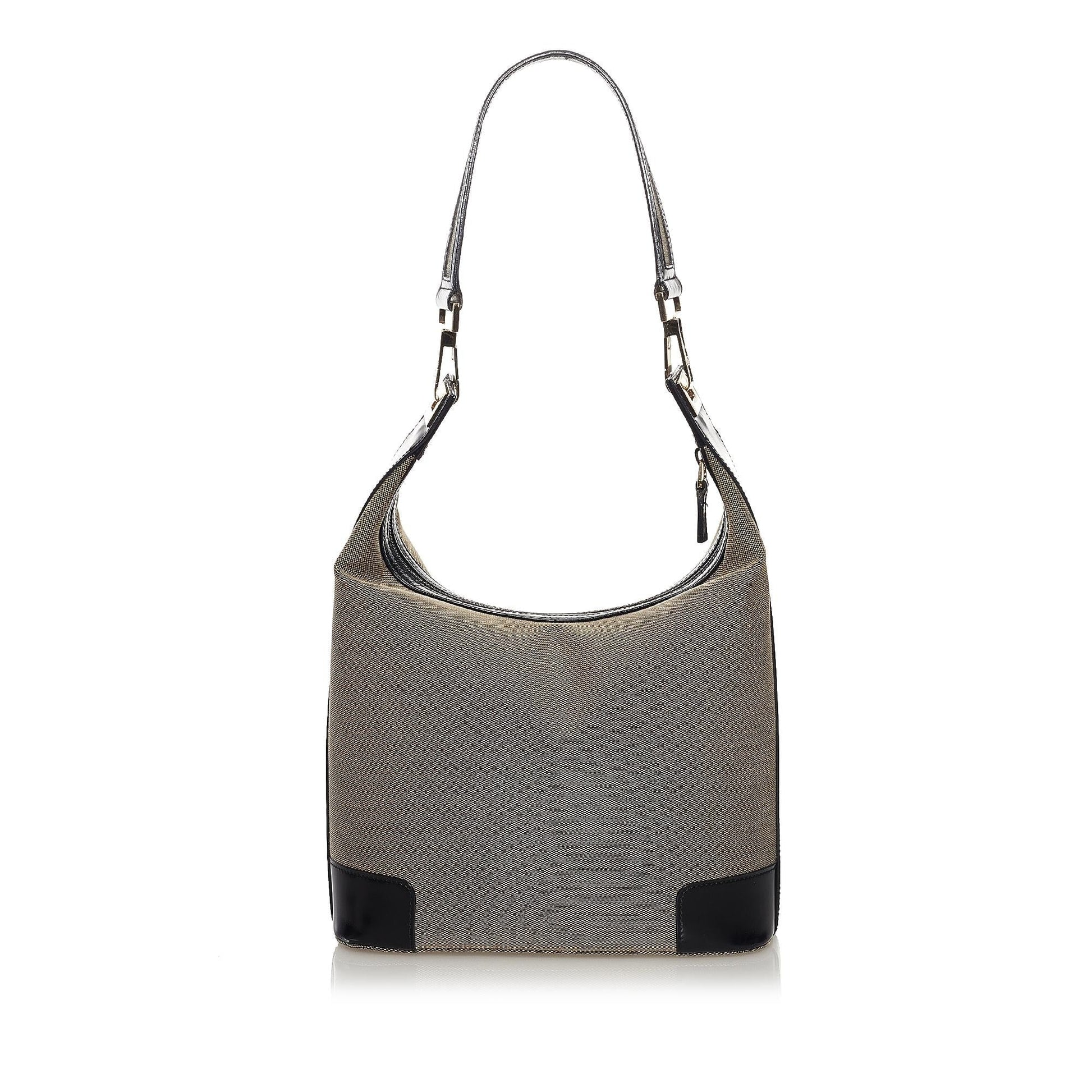 Gucci SHG Canvas Black Grey Shoulder Bag