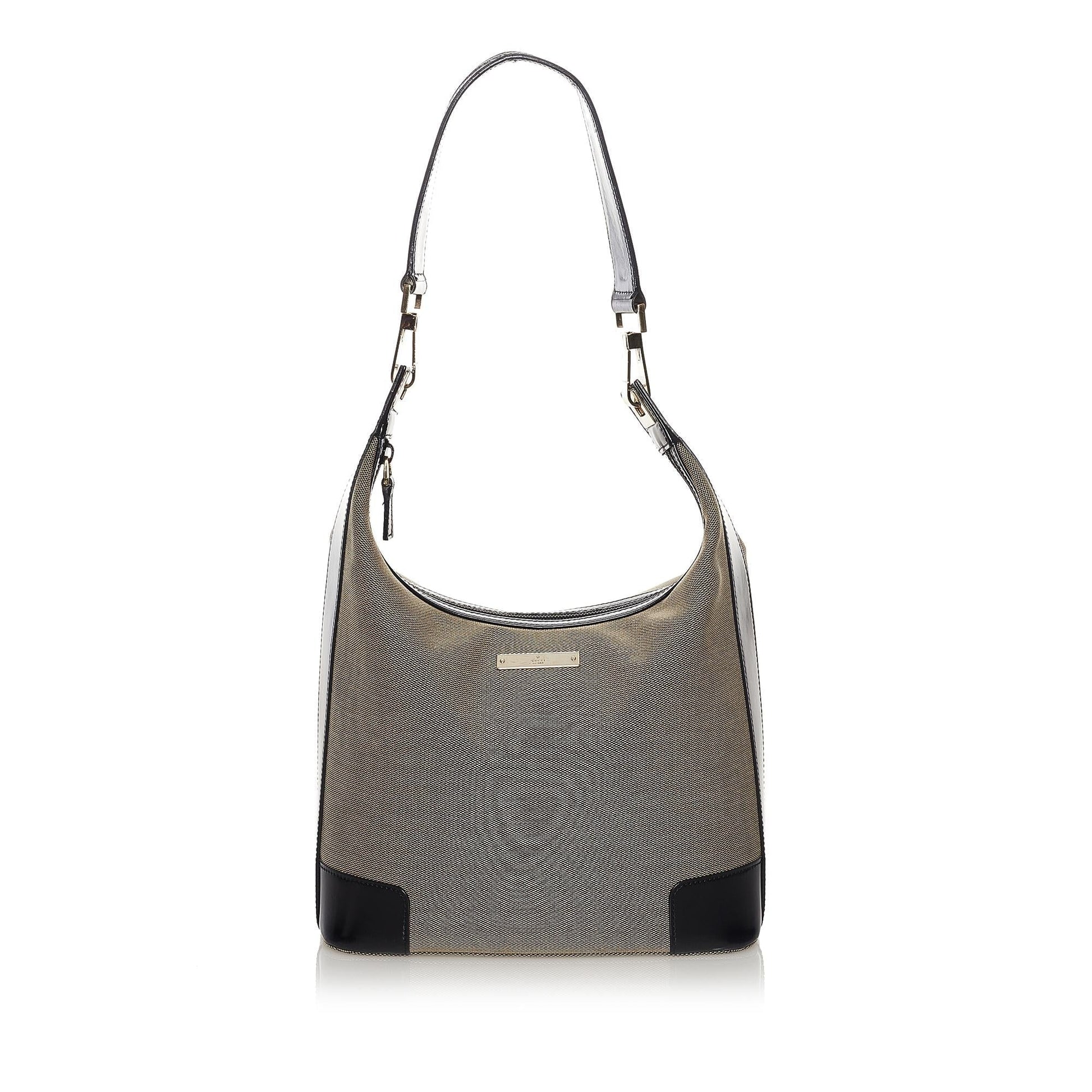 Gucci SHG Canvas Black Grey Shoulder Bag