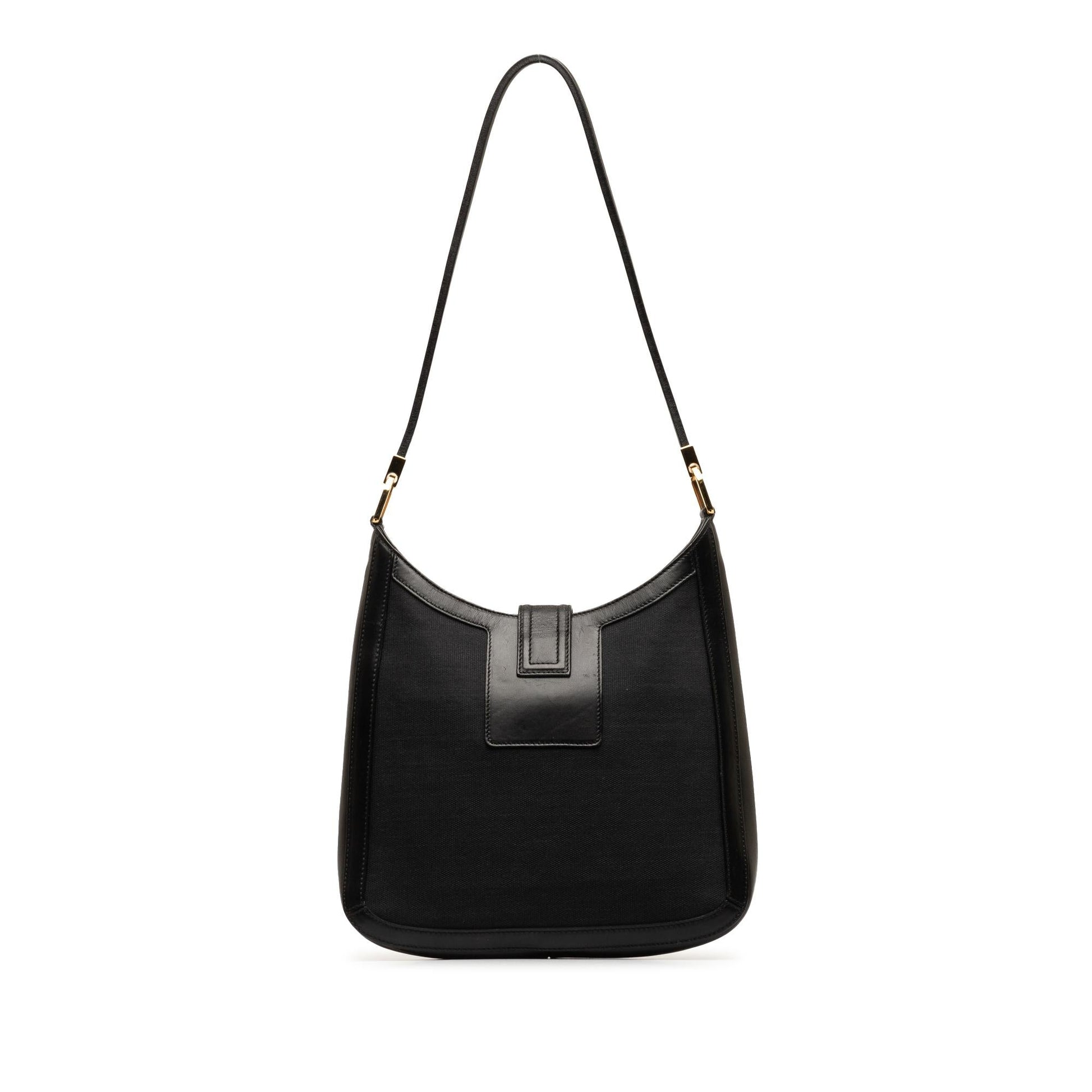Gucci SHG-3KiGwd Canvas Calf Black Shoulder Bag