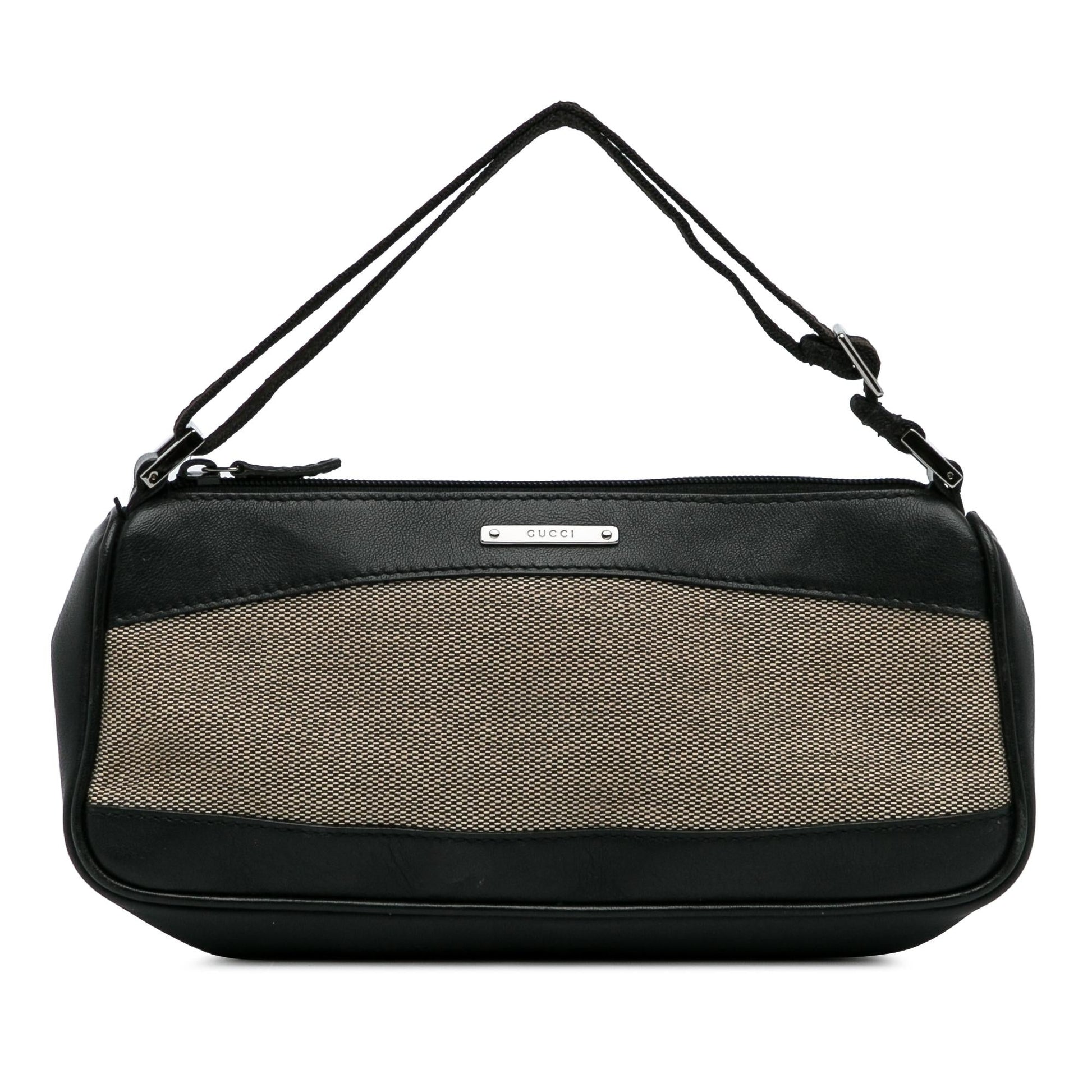 Gucci Canvas Shg Zfupdg Calf Black Shoulder Bag