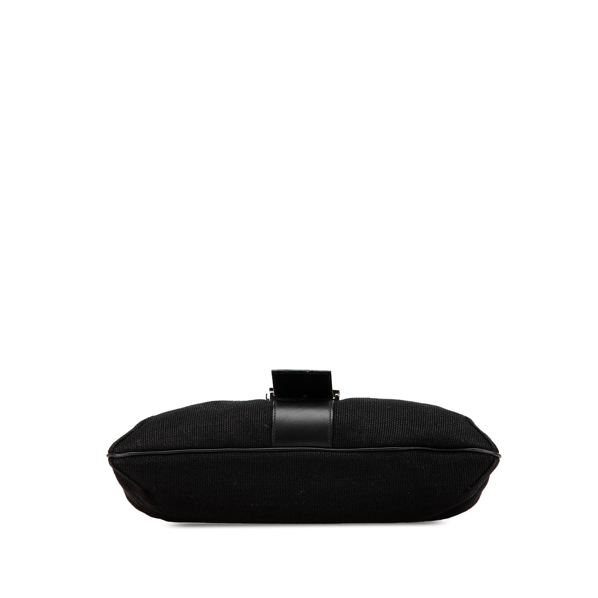 Gucci Canvas Calf Black Shoulder Bag