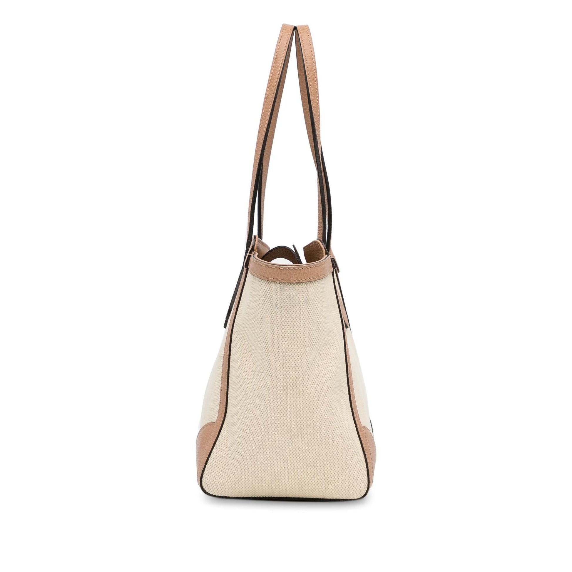 Gucci Swing SHG-ICtY8I Canvas Calf Brown Tote Bag
