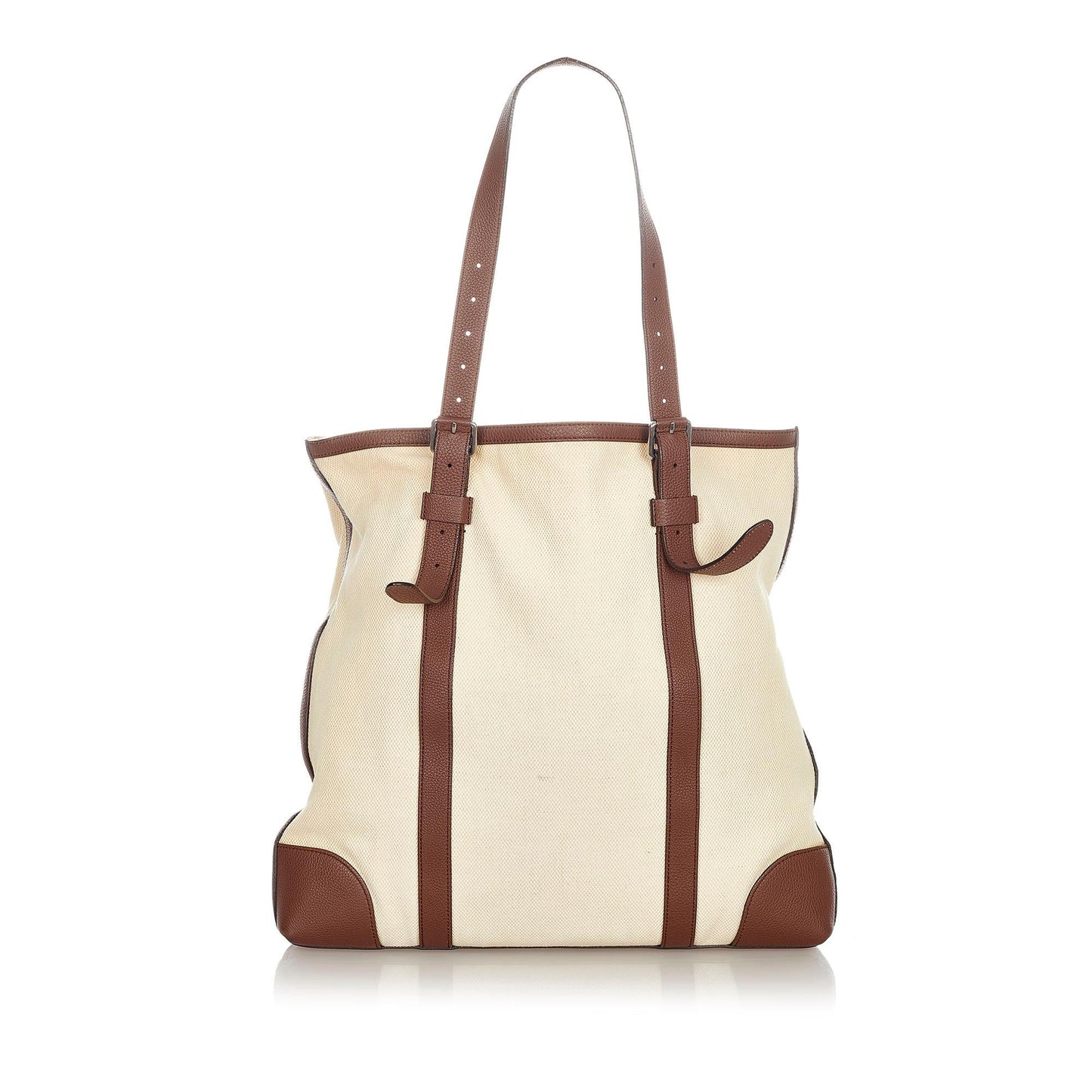 Gucci SHG Canvas White Brown Tote Bag