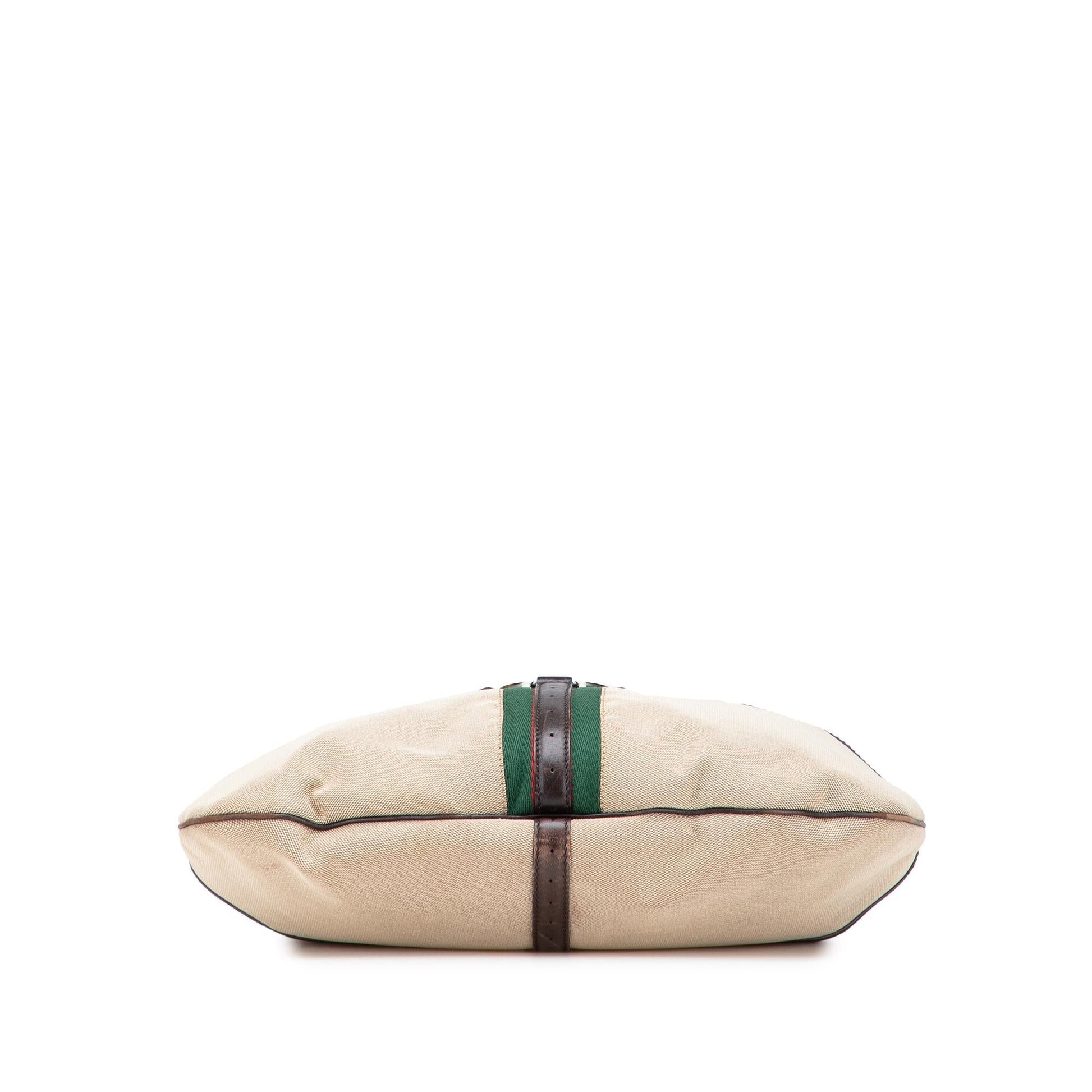 Gucci Web Reins Canvas Shoulder Bag