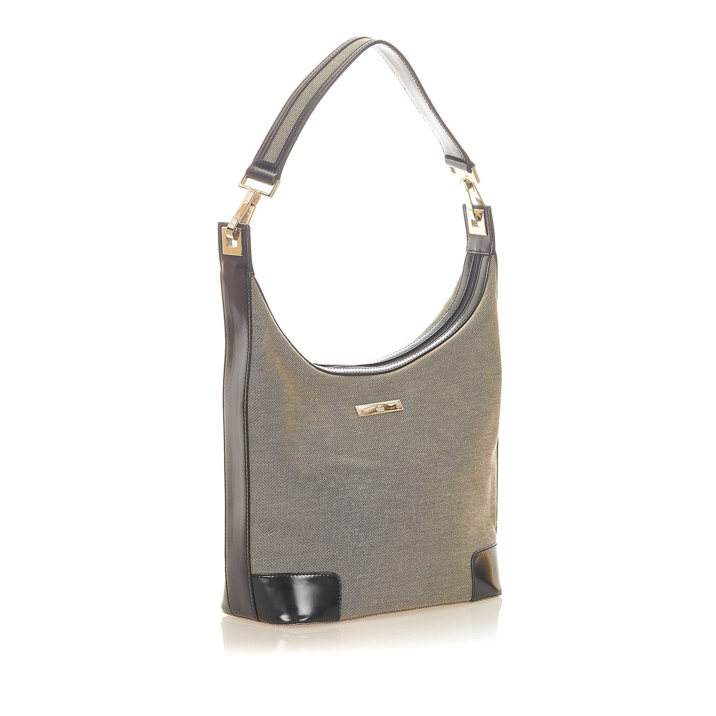 Gucci Web SHG Canvas Black Grey Shoulder Bag
