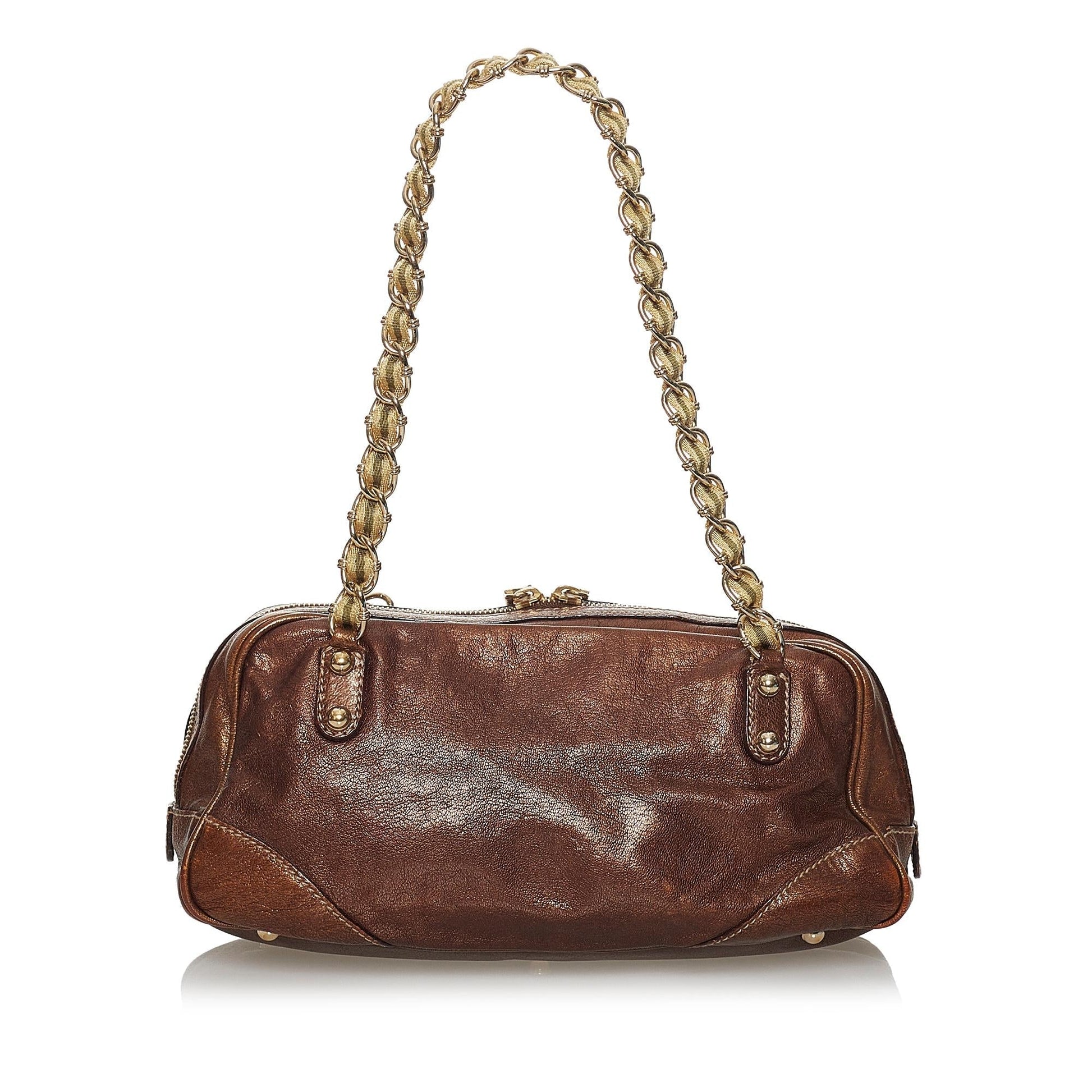 Gucci Capri SHG Leather Calf Brown Shoulder Bag