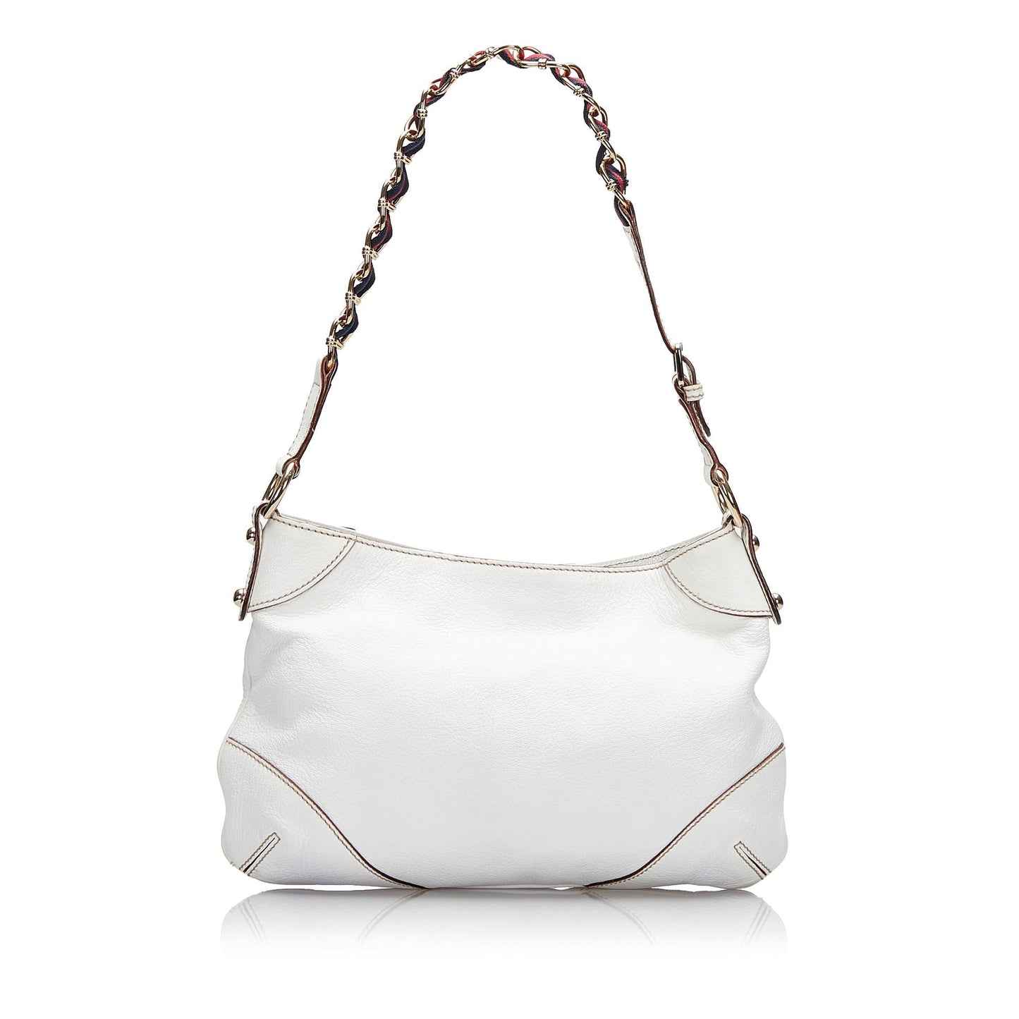 Gucci Capri Ranch Kid SHG-fEp x Calf White Shoulder Bag