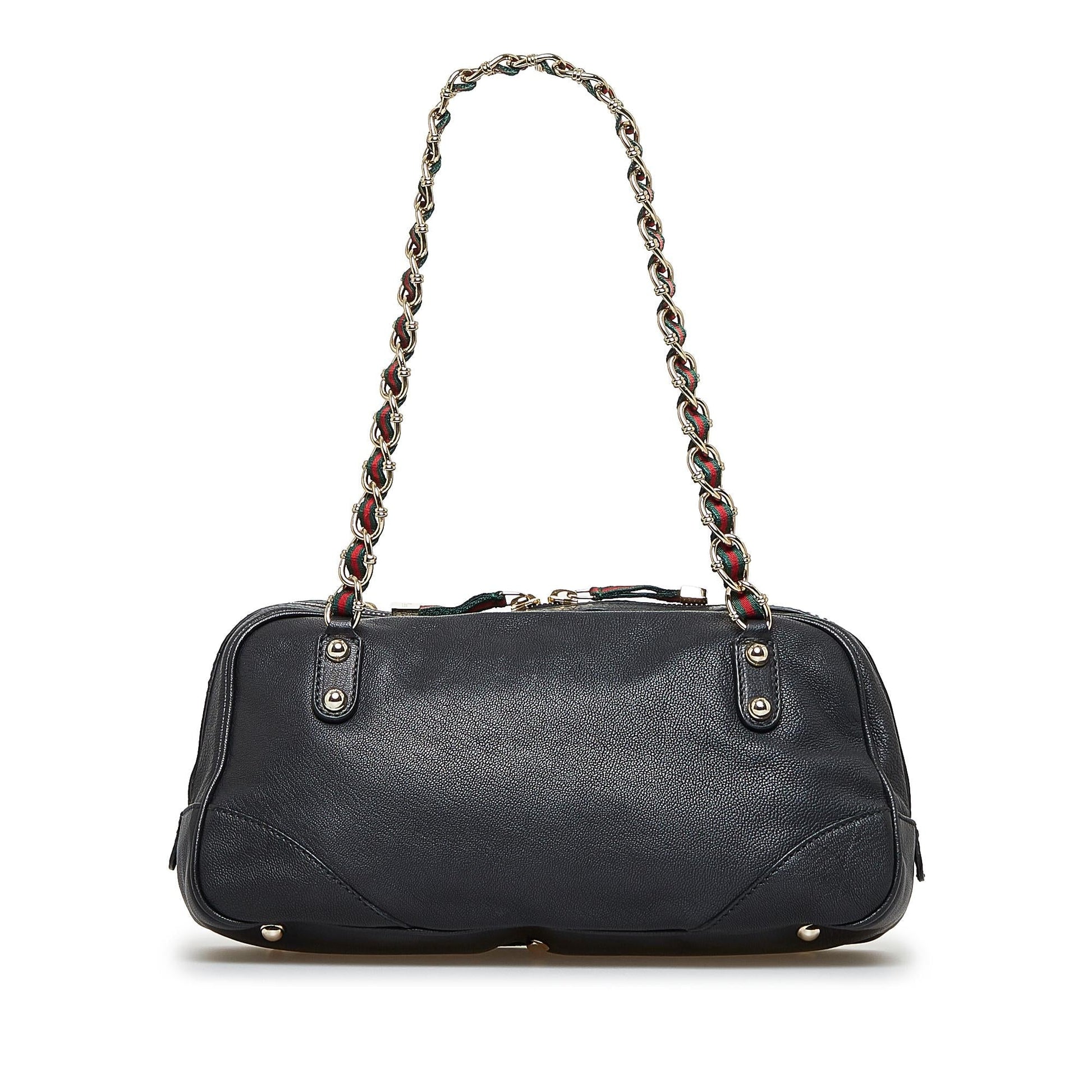 Gucci Capri SHG-HUZUBO Calf Black Shoulder Bag