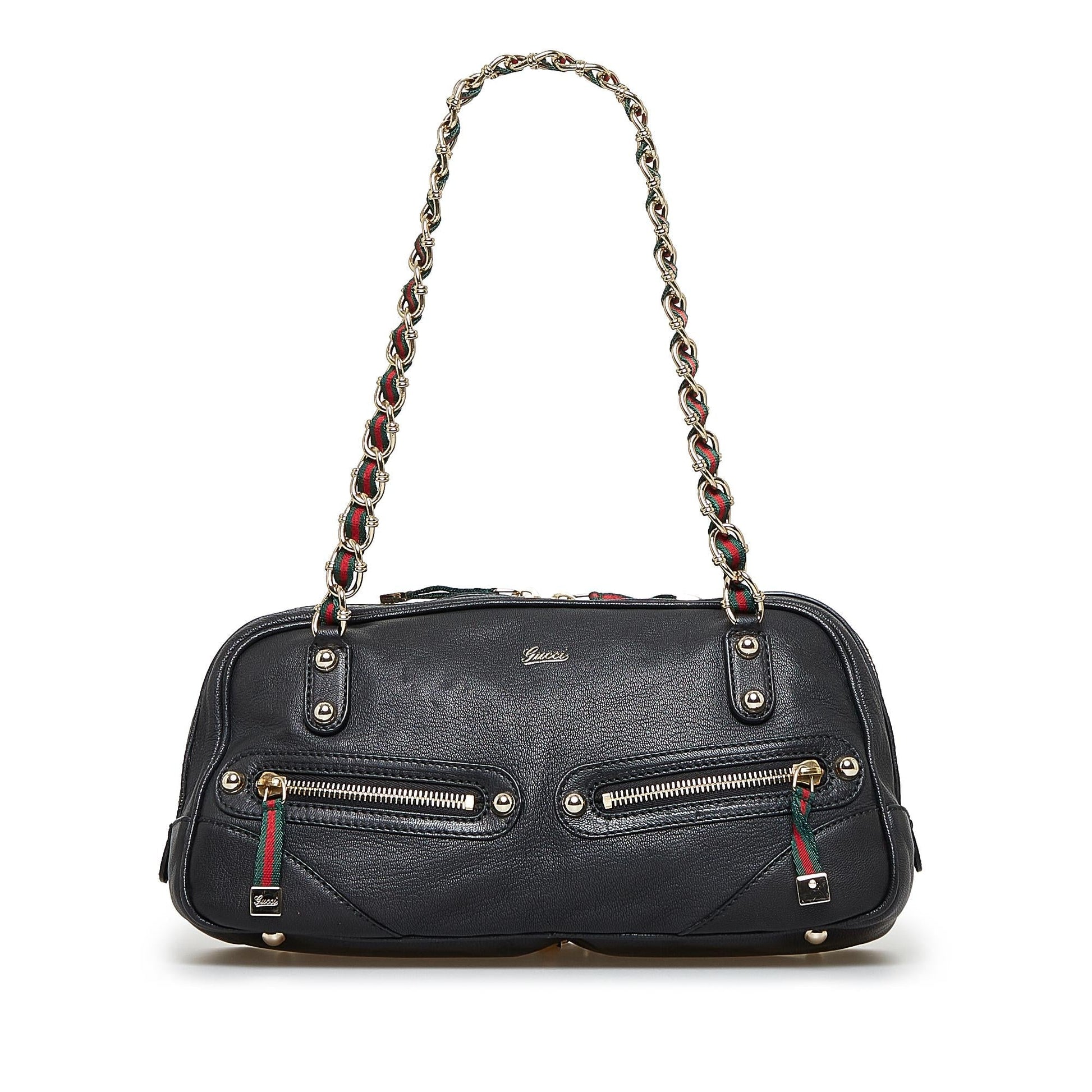 Gucci Capri SHG-HUZUBO Calf Black Shoulder Bag