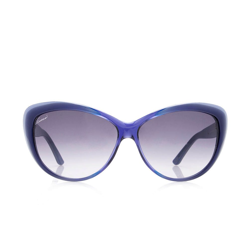 Gucci Cat Eye GG Sunglasses SHF Blue Accessory