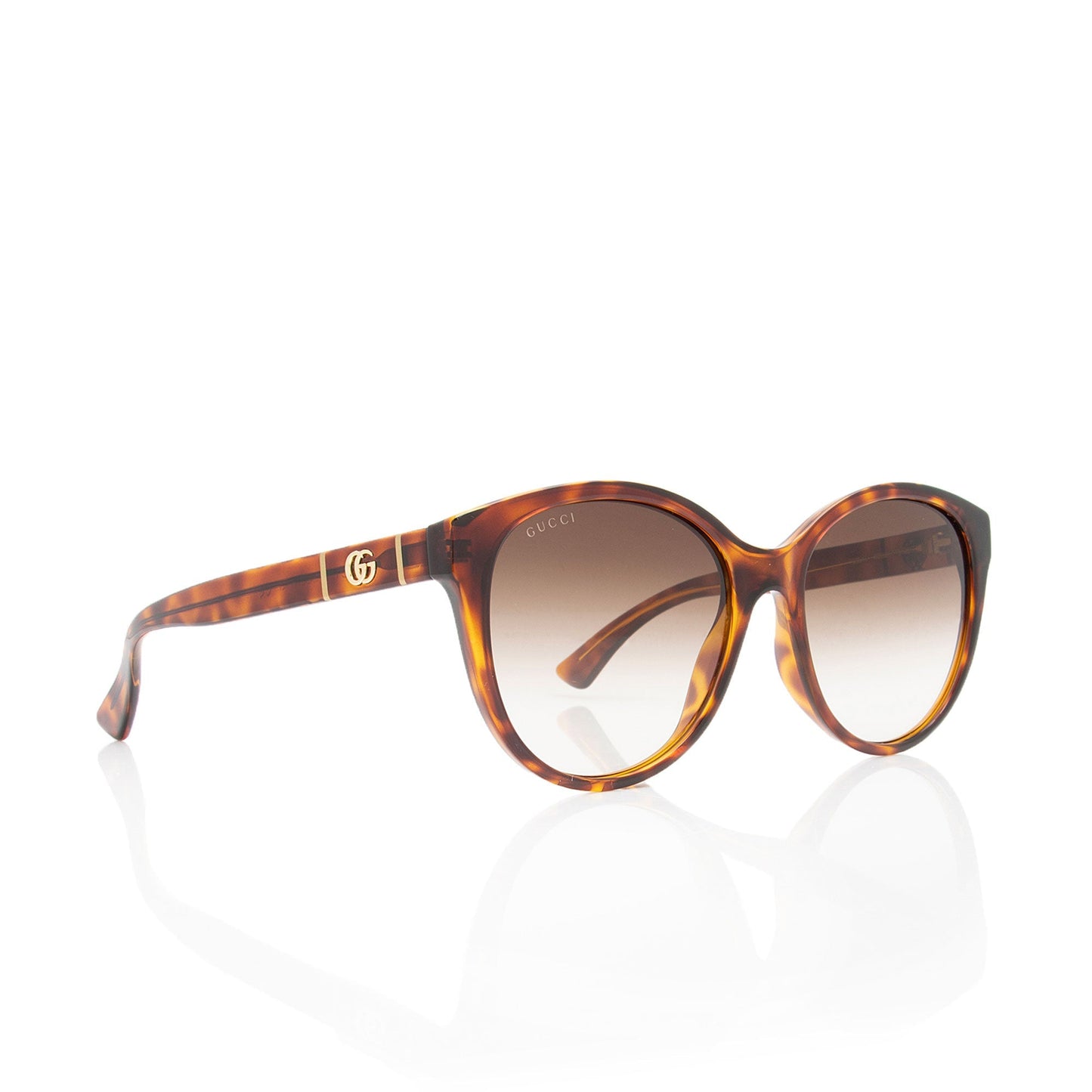 Gucci Interlocking G Cat Eye Sunglasses Brown Accessory Shf Lpaoh7