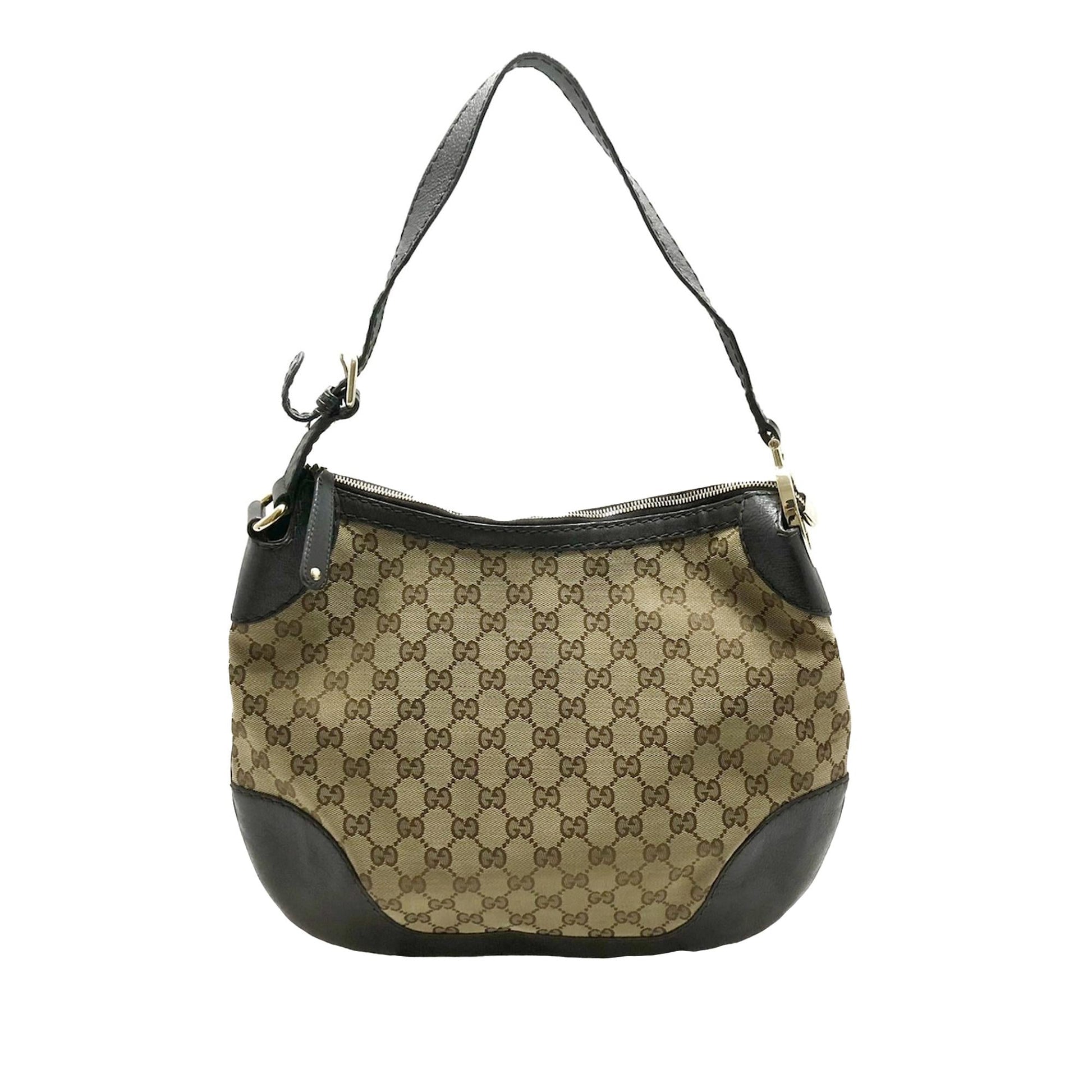 Gucci Charlotte GG SHG-FeKS5j Canvas Brown Shoulder Bag