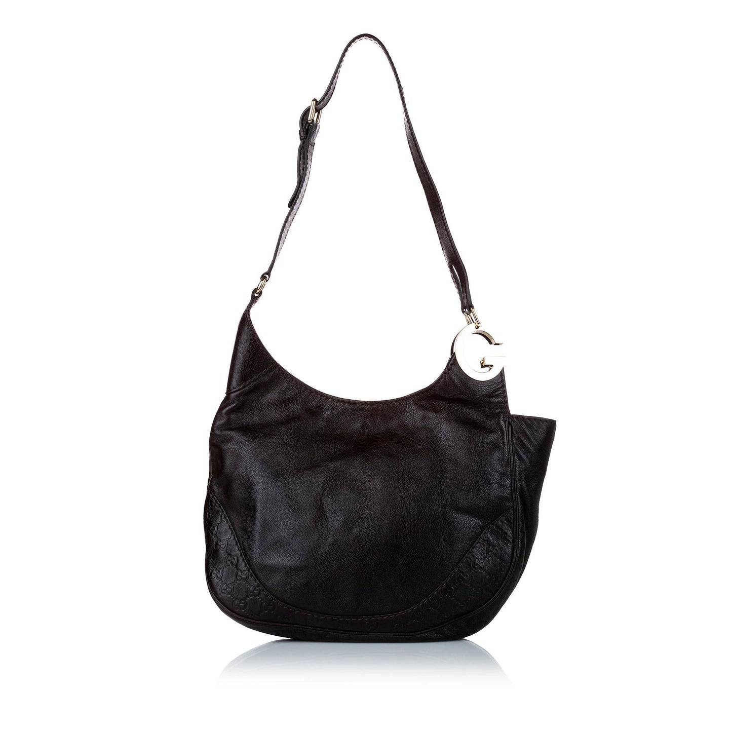 Gucci Charlotte SHG Leather Calf Black Shoulder Bag