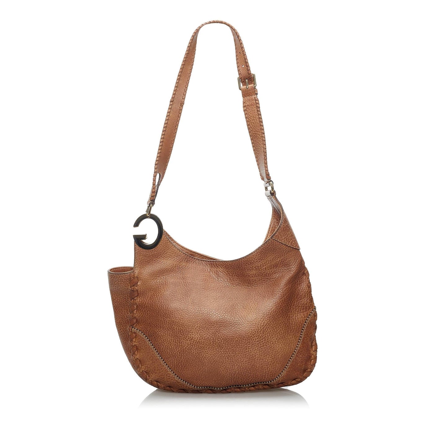 Gucci Charlotte SHG Calf Brown Shoulder Bag