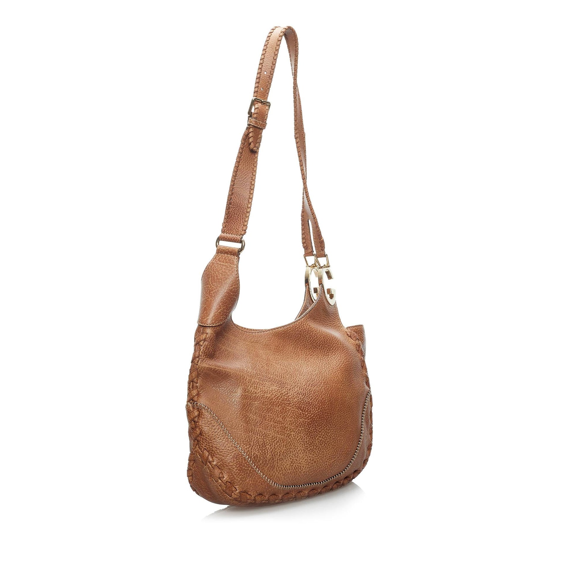 Gucci Charlotte SHG Calf Brown Shoulder Bag