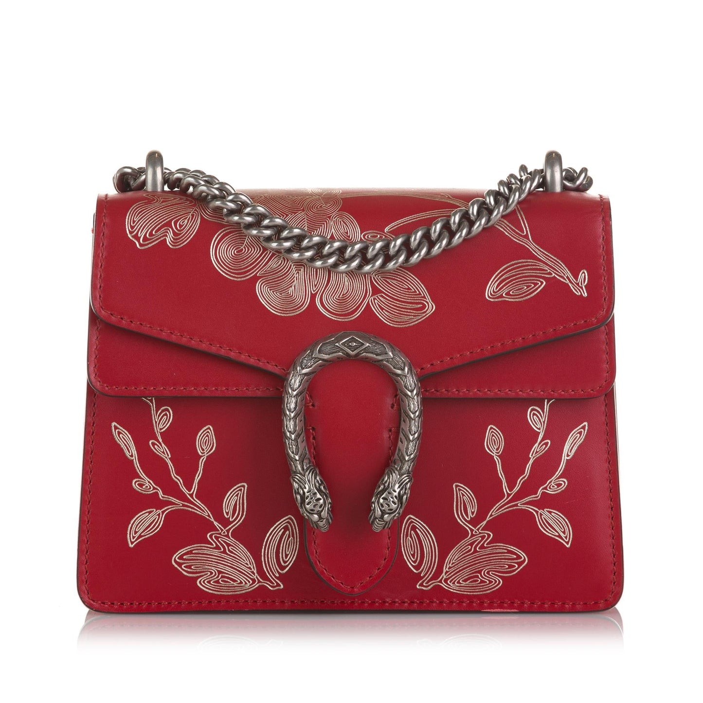 Gucci Chinese New Year Dionysus SHG Calf Red Crossbody Bag
