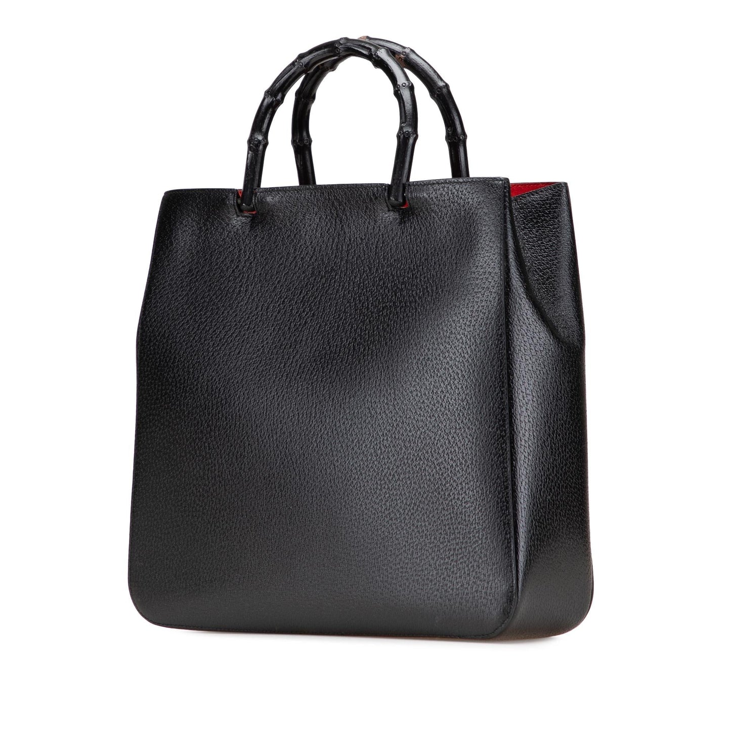 Gucci Cinghiale Bamboo Calf Black Tote Bag