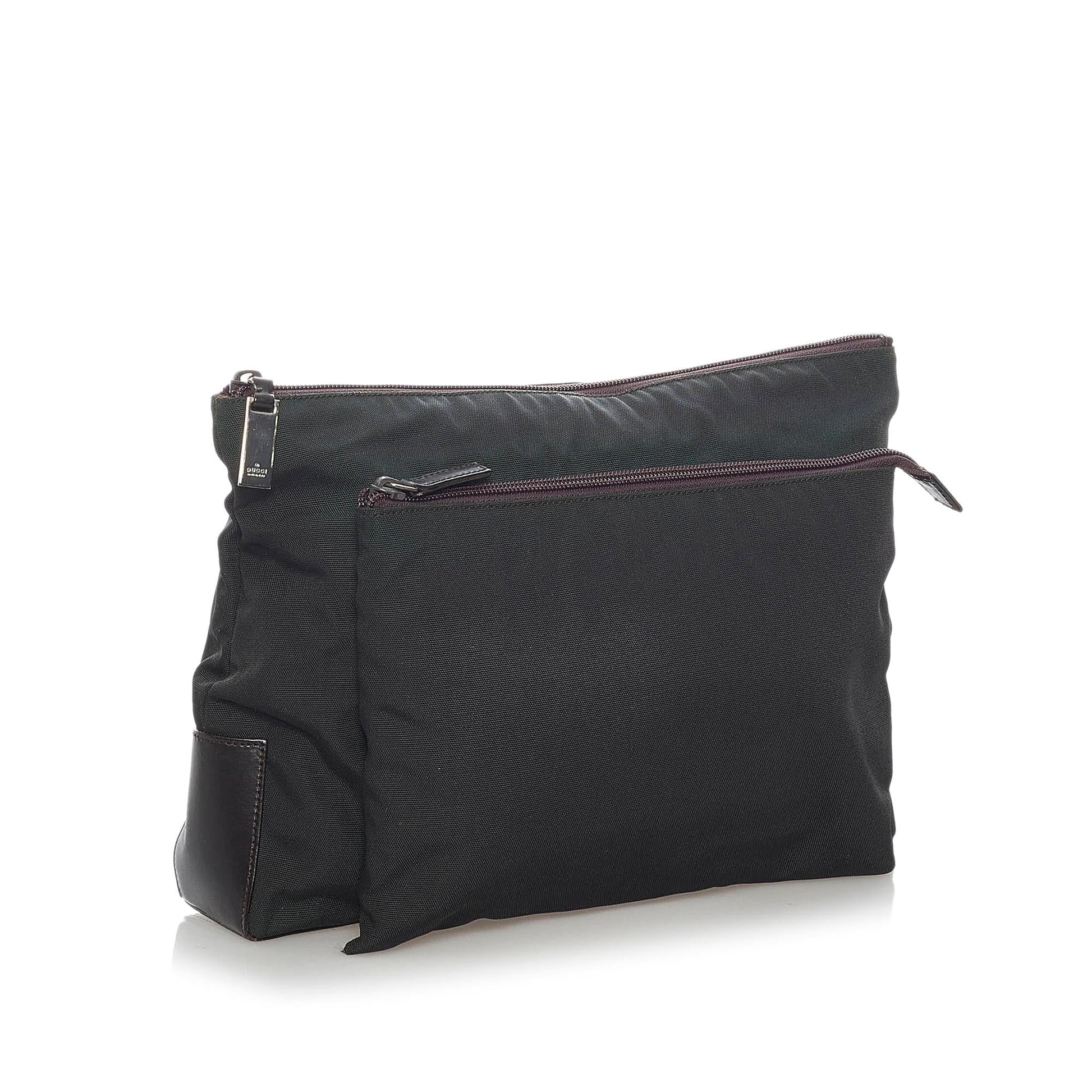 Gucci SHG Satin Black Clutch Bag