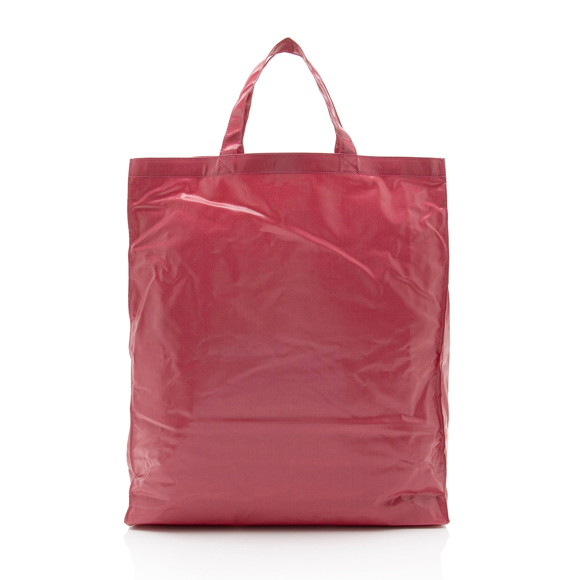 Gucci Coated SHF-M9vzpS Canvas Pink Logo Tote Bag