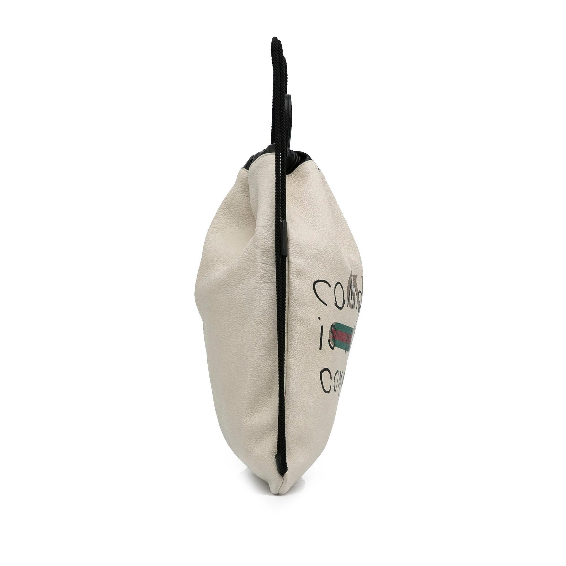 Gucci Coco Capitan Drawstring Backpack SHG-JeYv8R Calf White Logo Jewelry