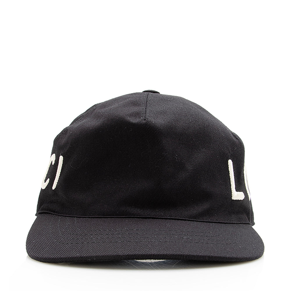 Gucci Cotton Loved Baseball Hat - Black Handbag L Shf