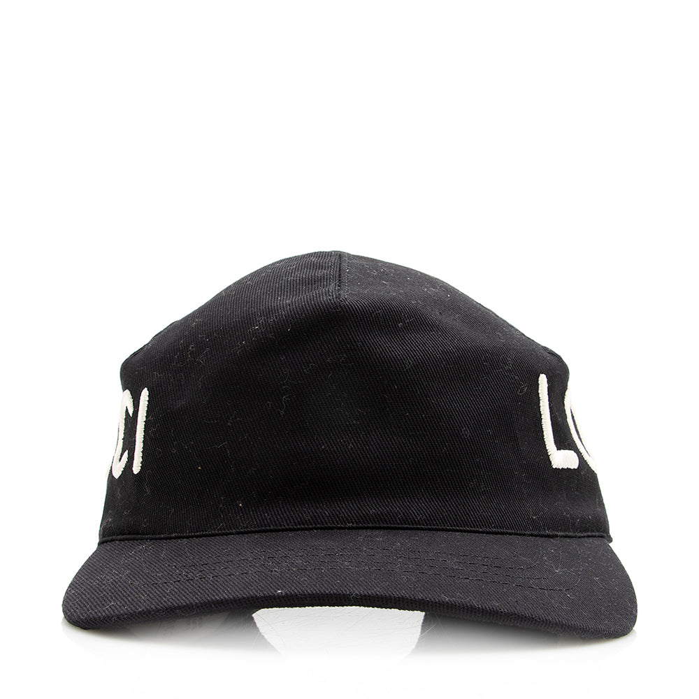 Gucci Cotton Loved Baseball Hat - Black Handbag M Shf