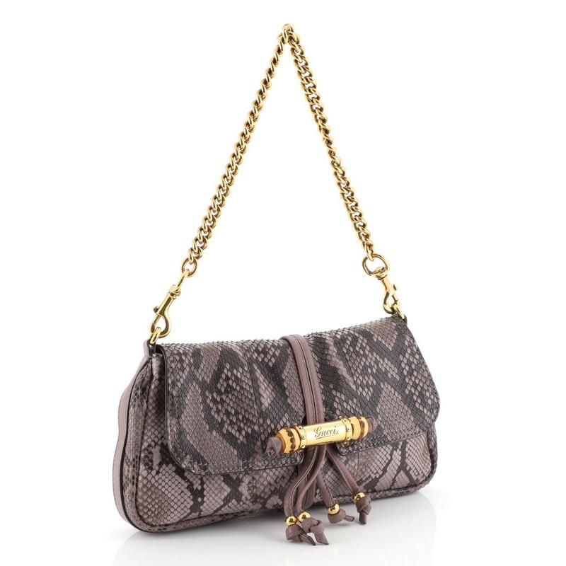 Gucci Croisette Python Travel Bag