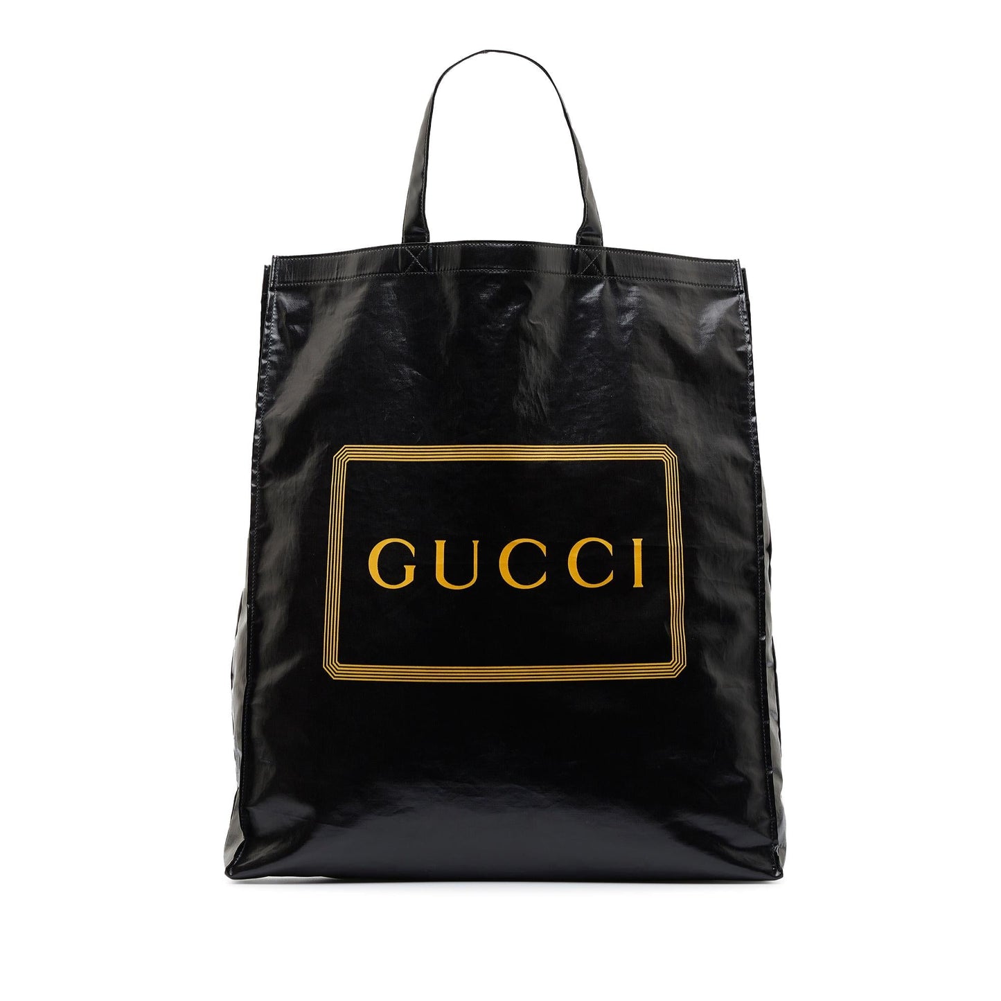 Gucci Crystal Montecarlo SHG-ZkAZjR Canvas Black Logo Tote Bag