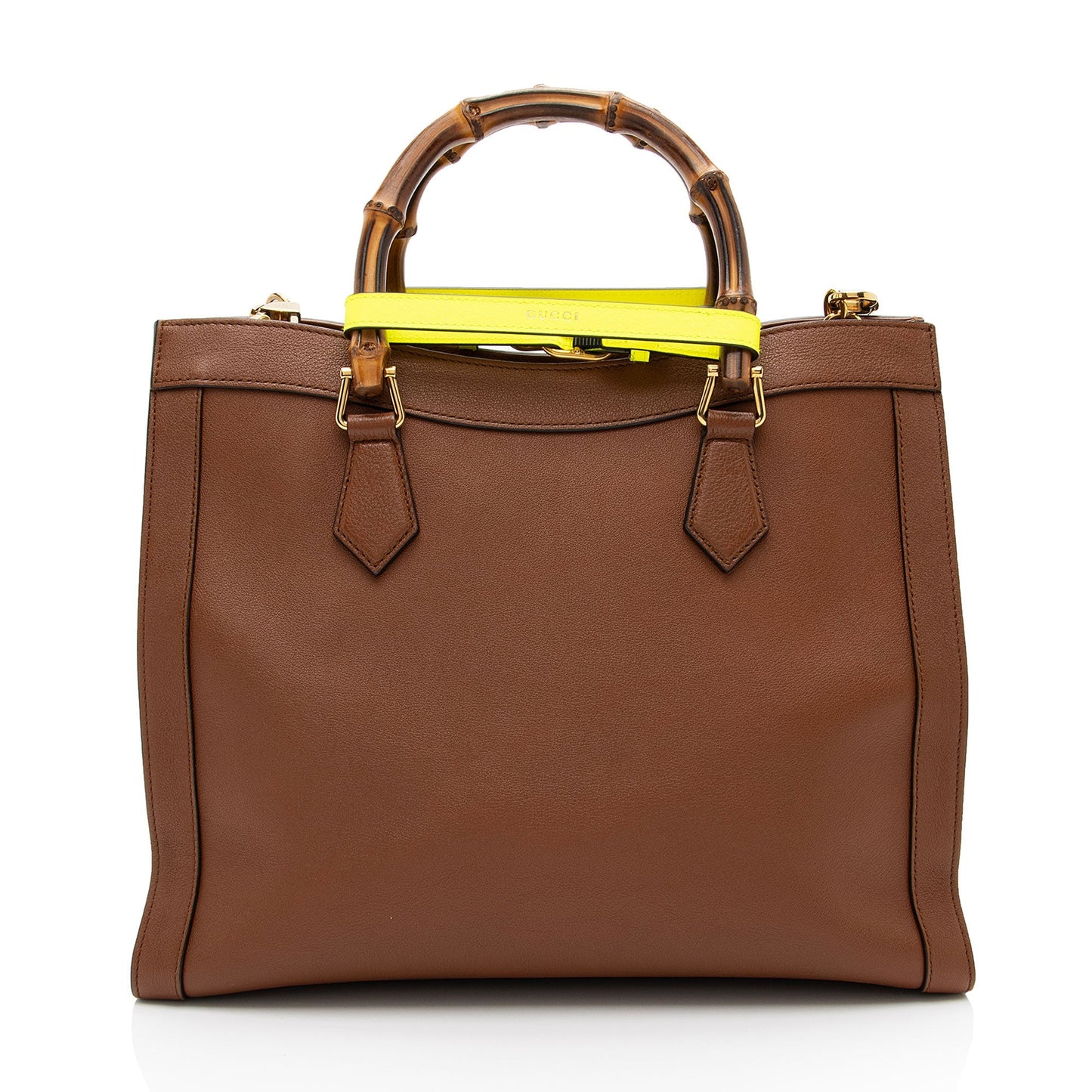 Gucci Cuir Diana Leather Brown Medium Tote Bag