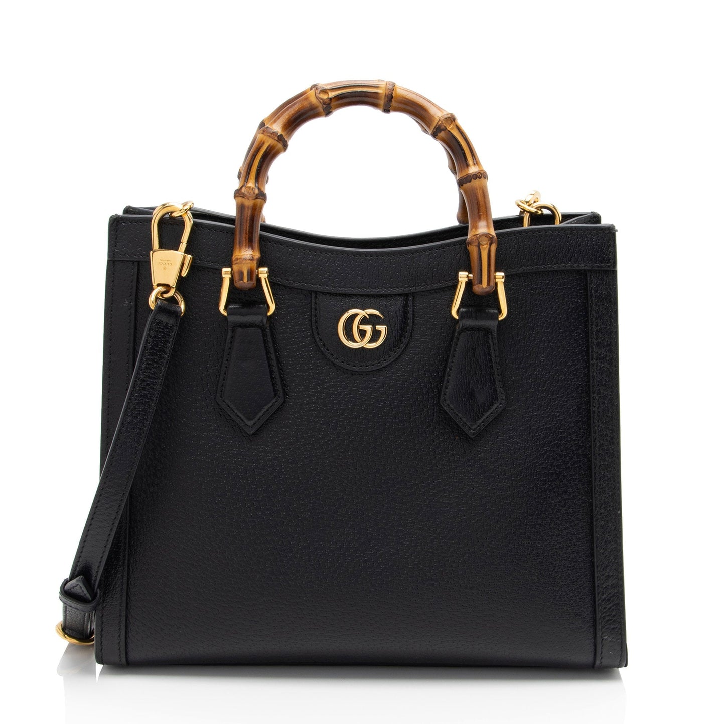 Gucci Cuir Diana Leather Black Small Tote Bag