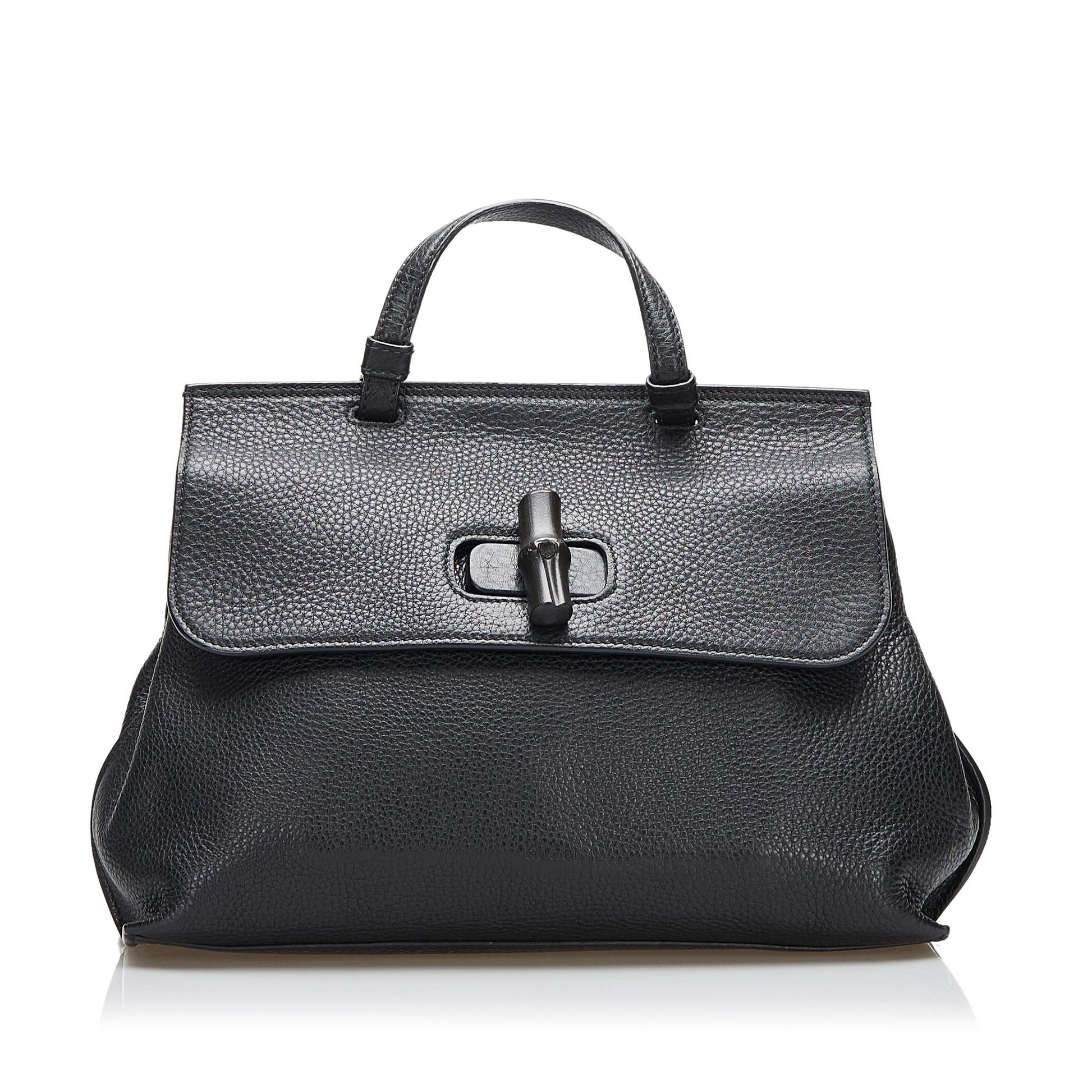 Gucci Daily SHG-BvhVtJ Calf Black Satchel Bag