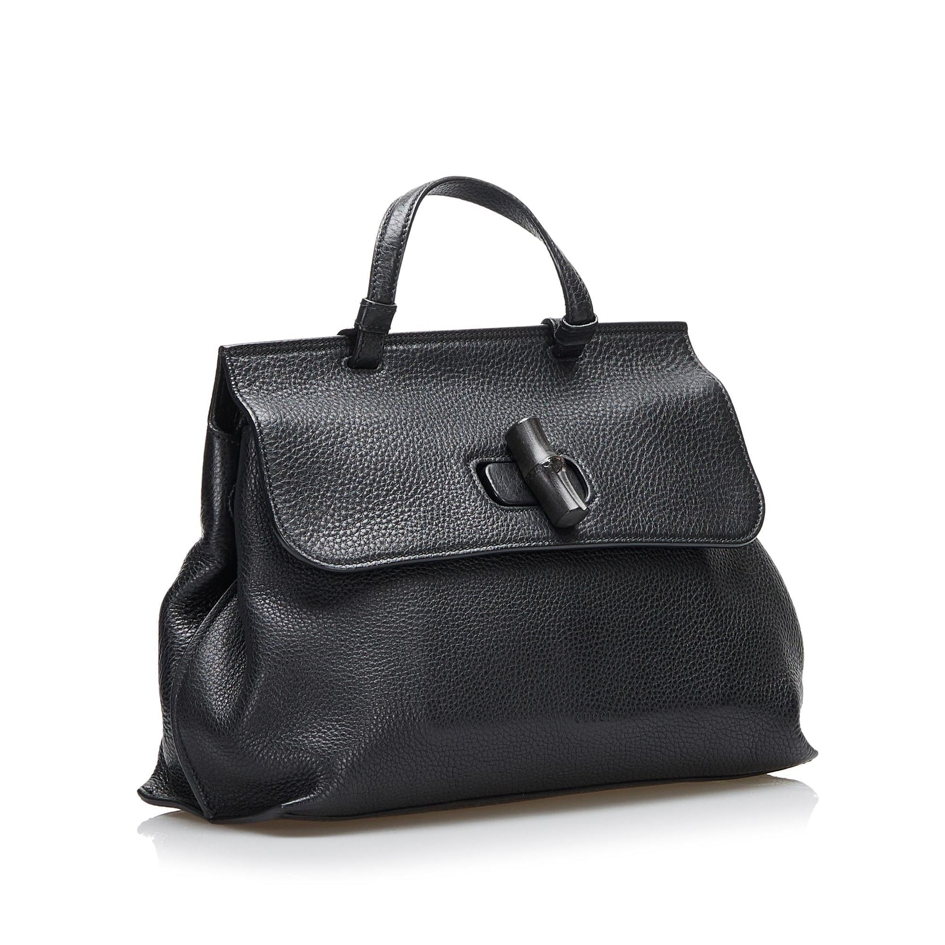Gucci Daily SHG-BvhVtJ Calf Black Satchel Bag